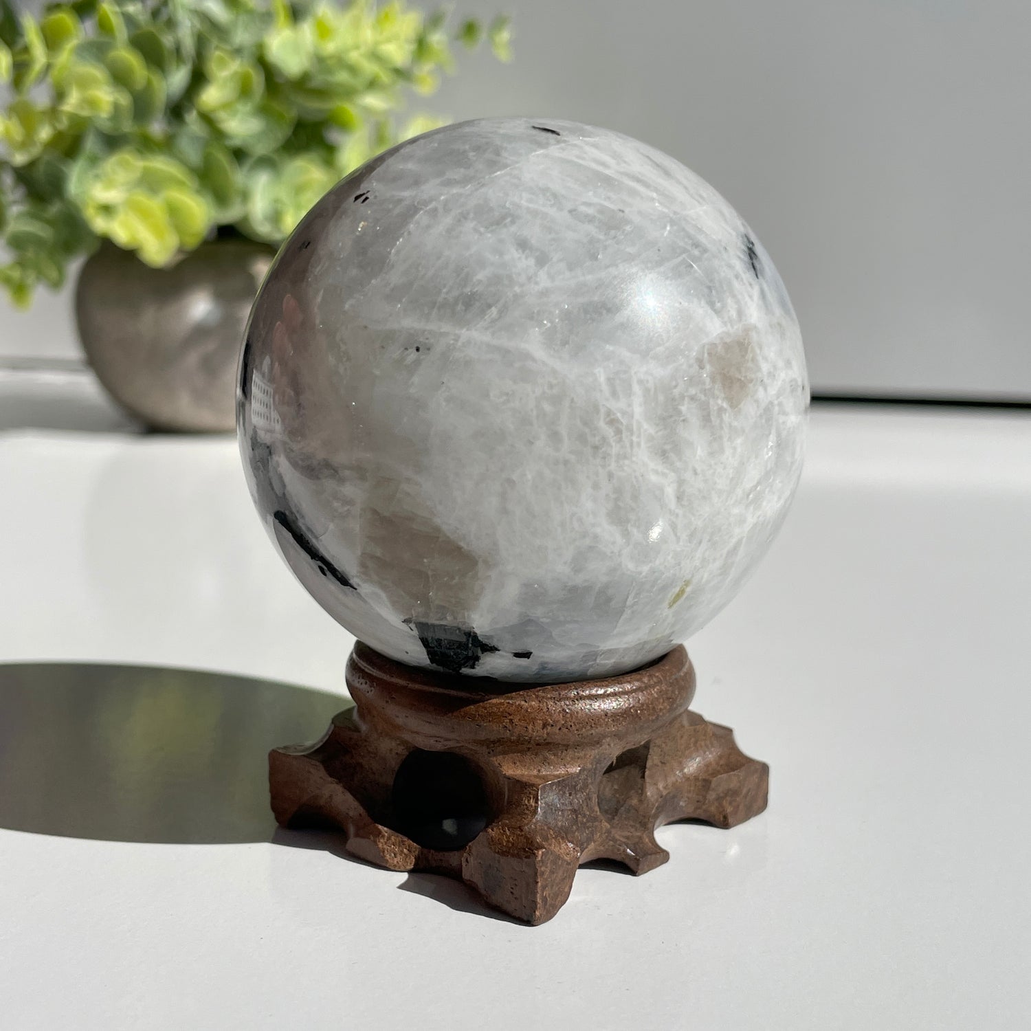 Moonstone Sphere 6.6cm