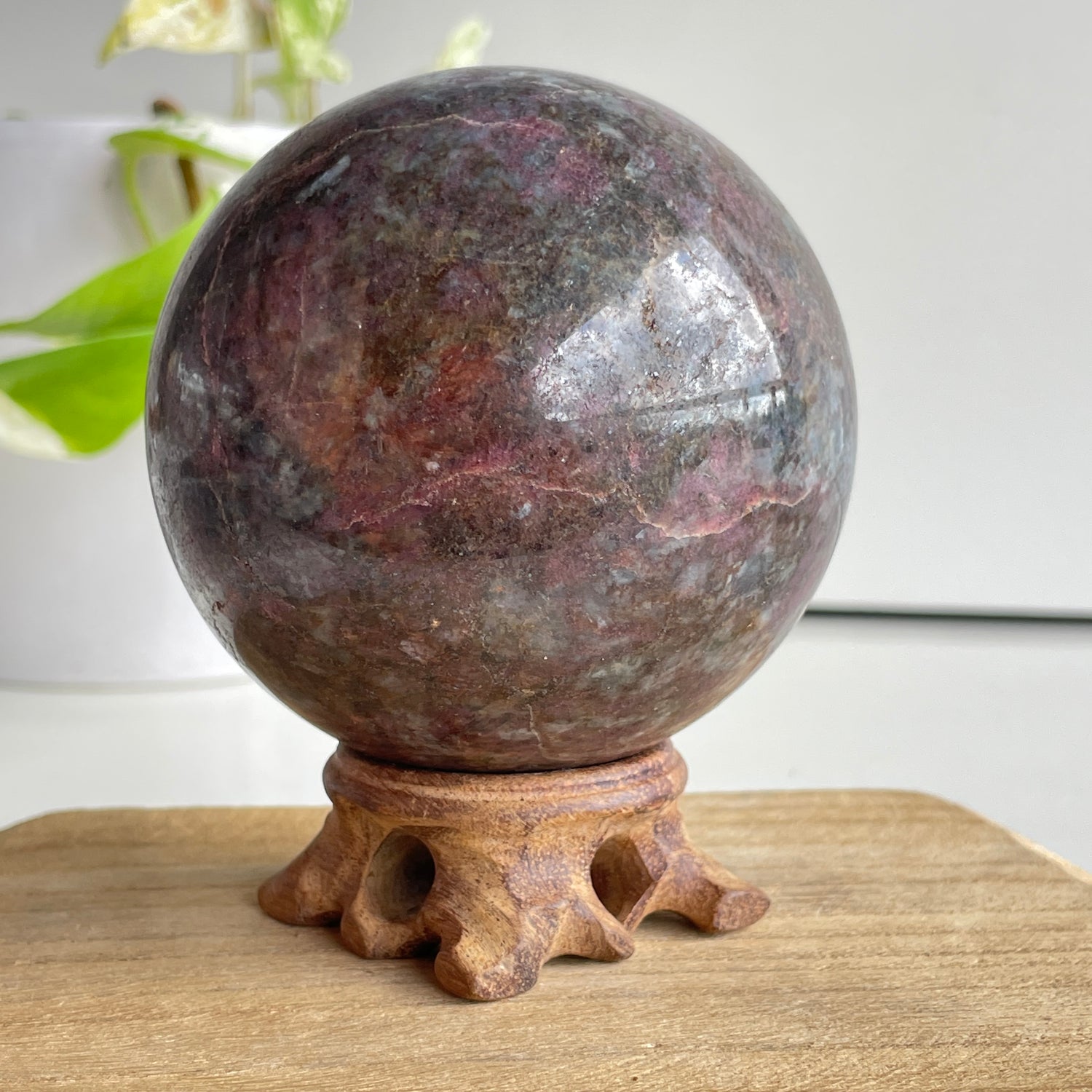 Ruby in Kyanite Sphere 8.2cm