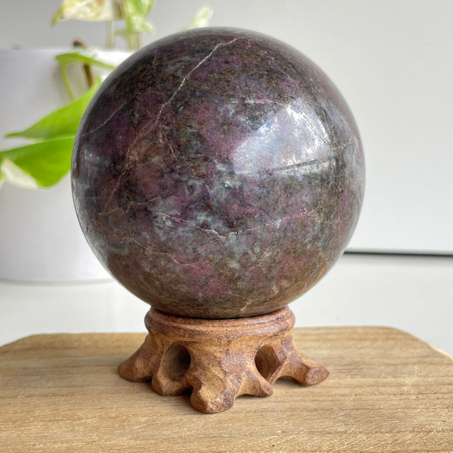 Ruby in Kyanite Sphere 8.2cm