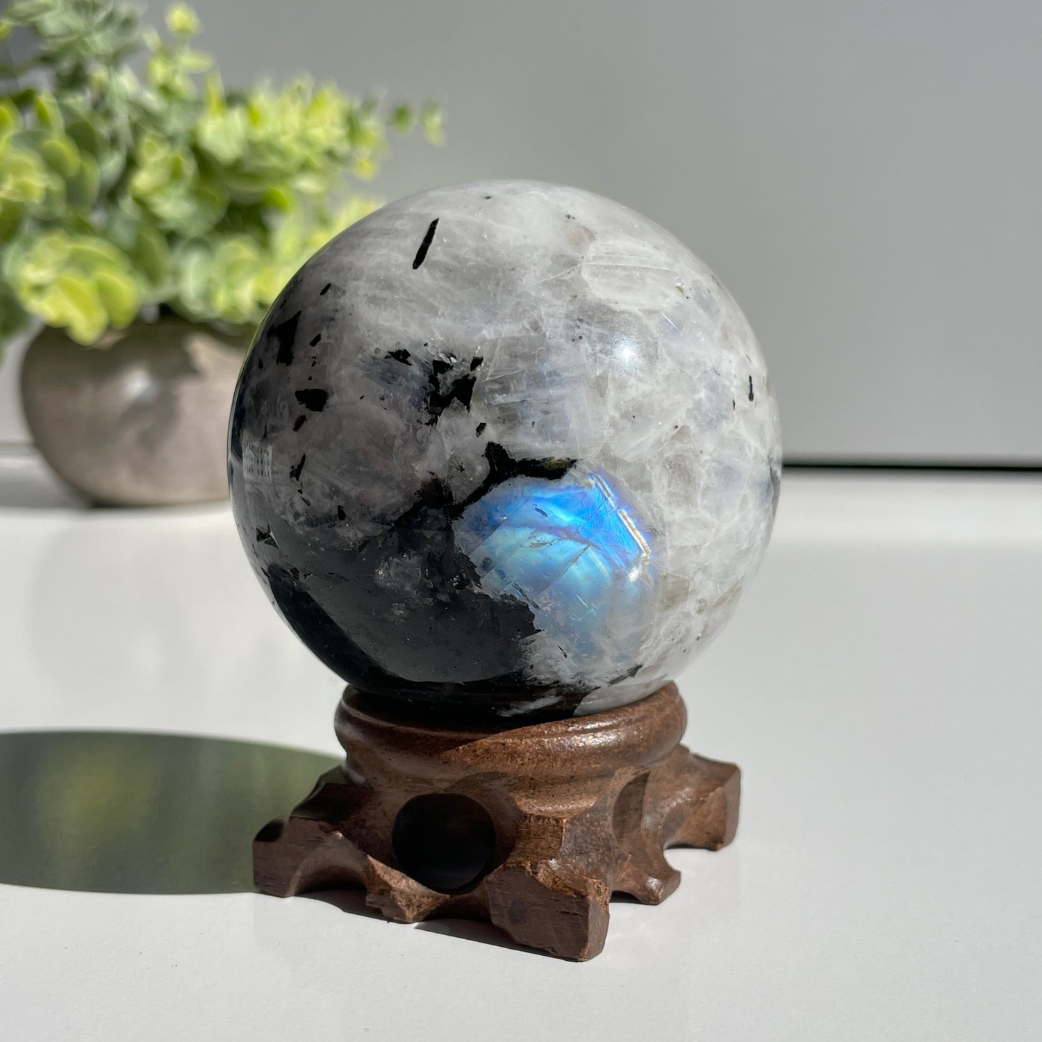Moonstone Sphere 6.4cm