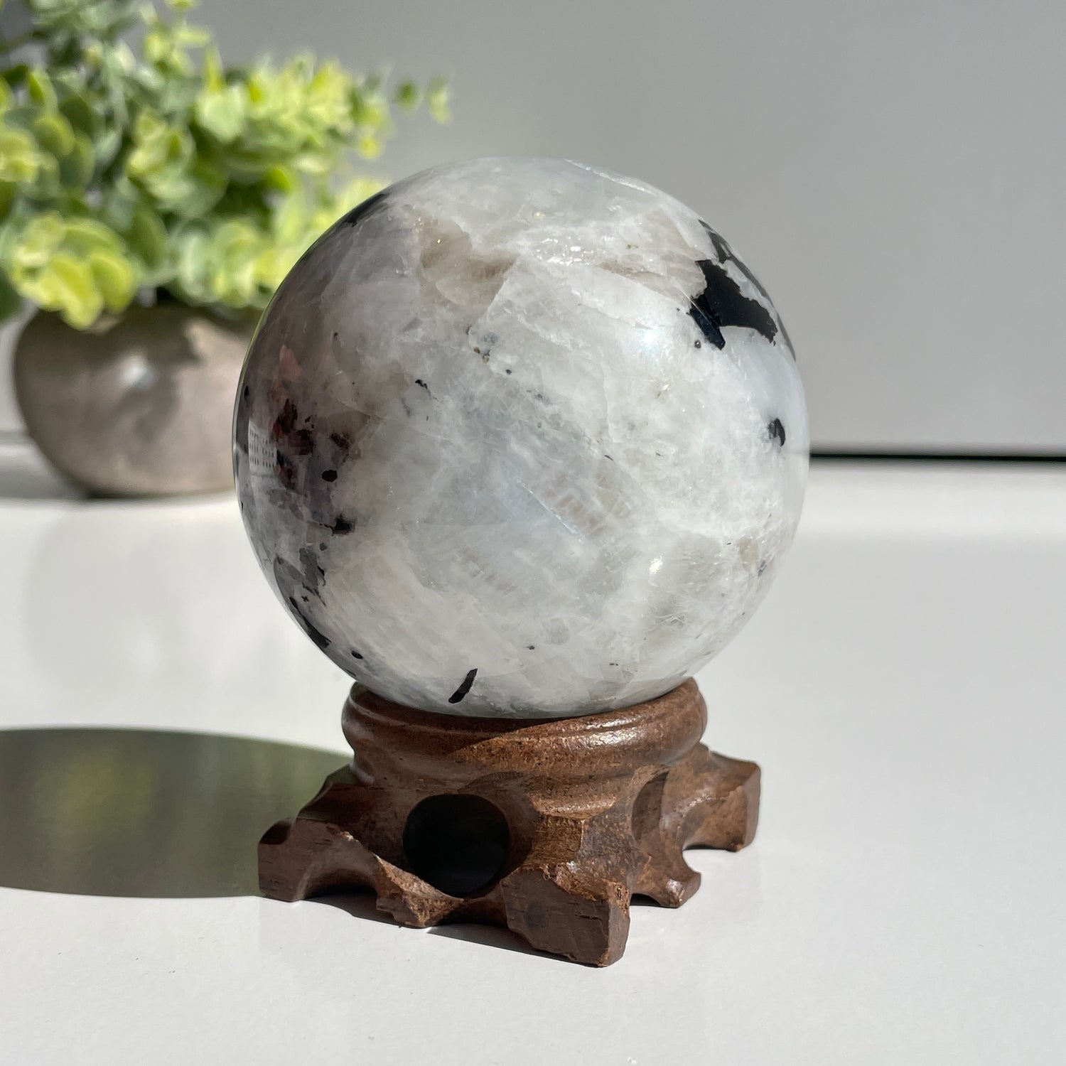Moonstone Sphere 6.4cm