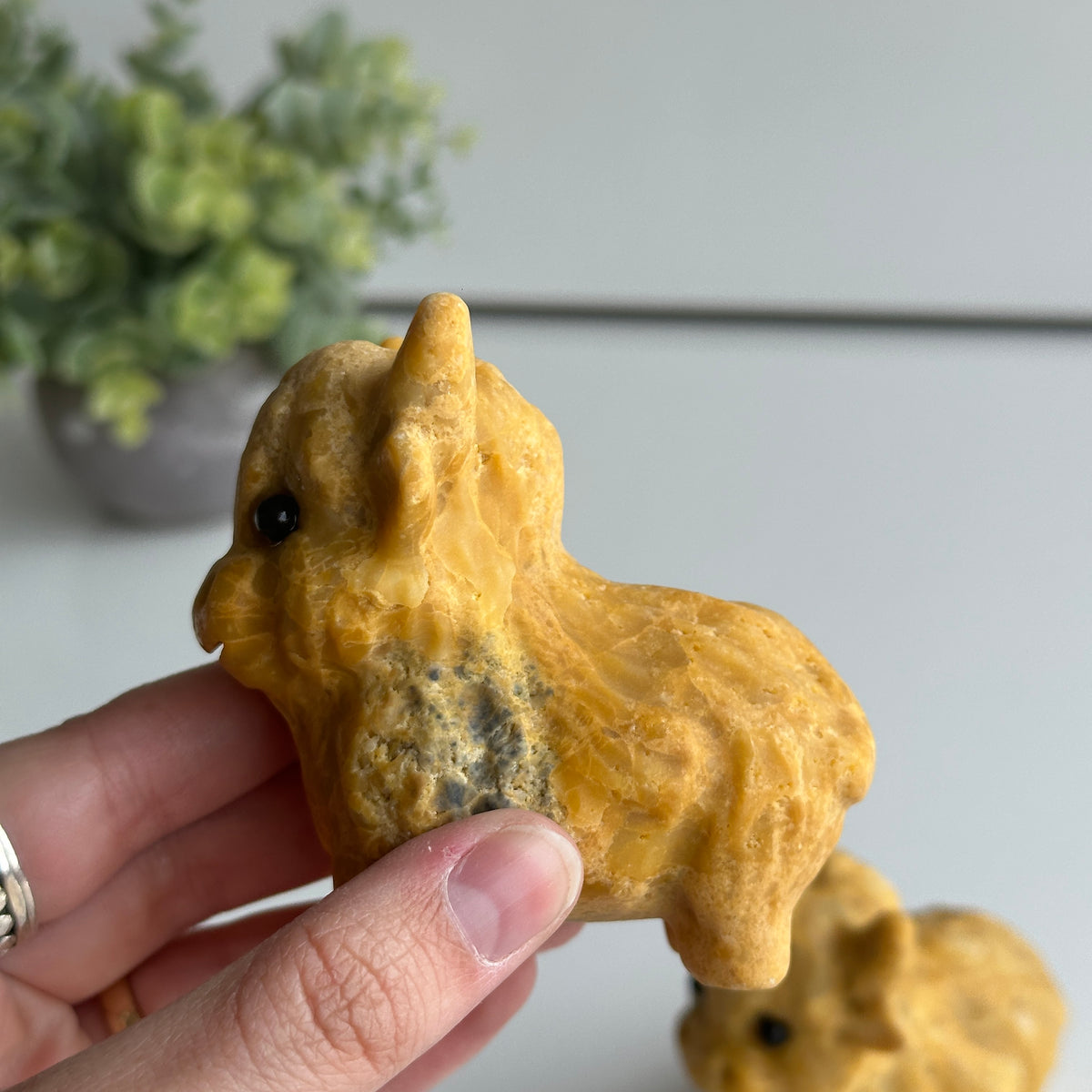 Orange Aventurine Highland Cow 8cm