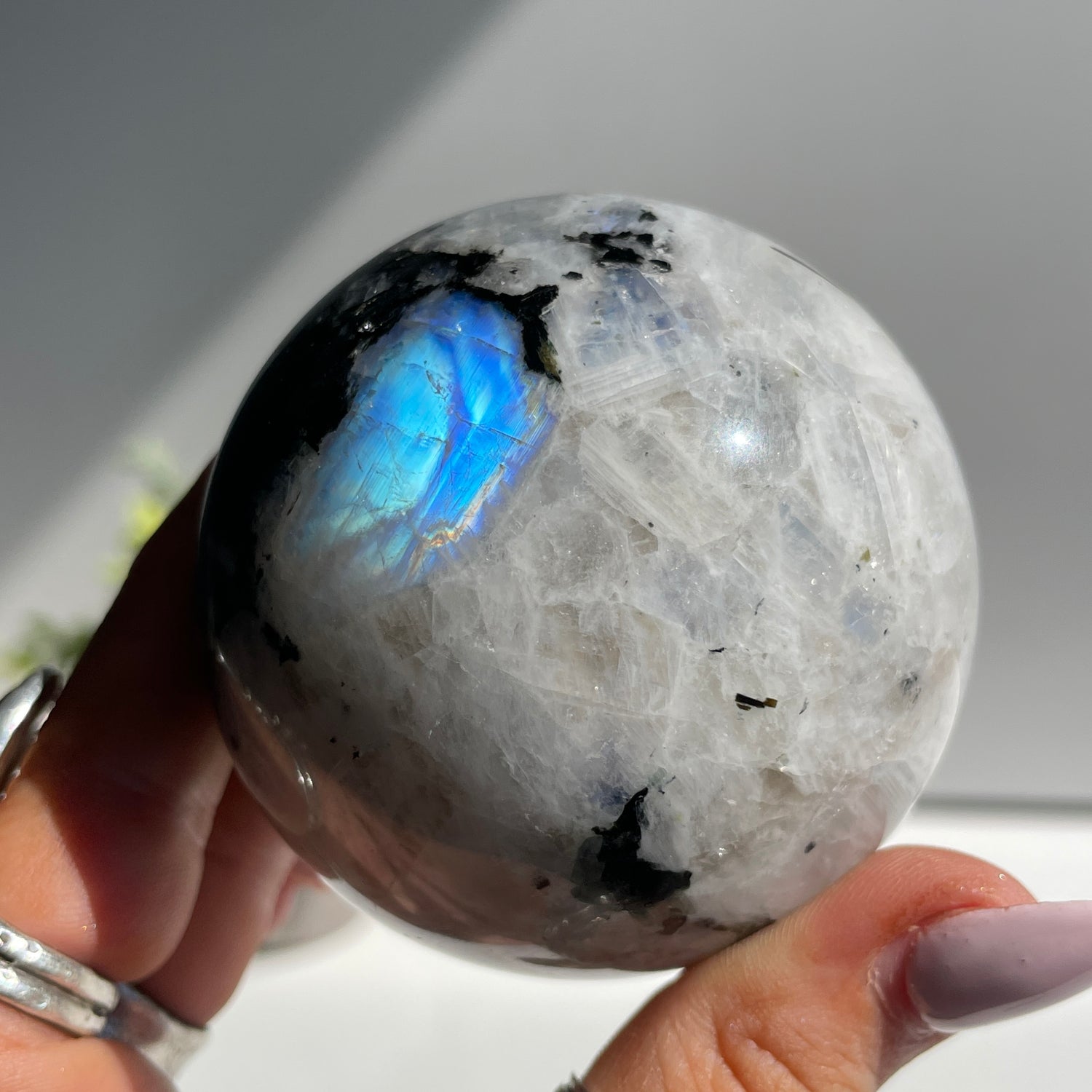 Moonstone Sphere 6.4cm