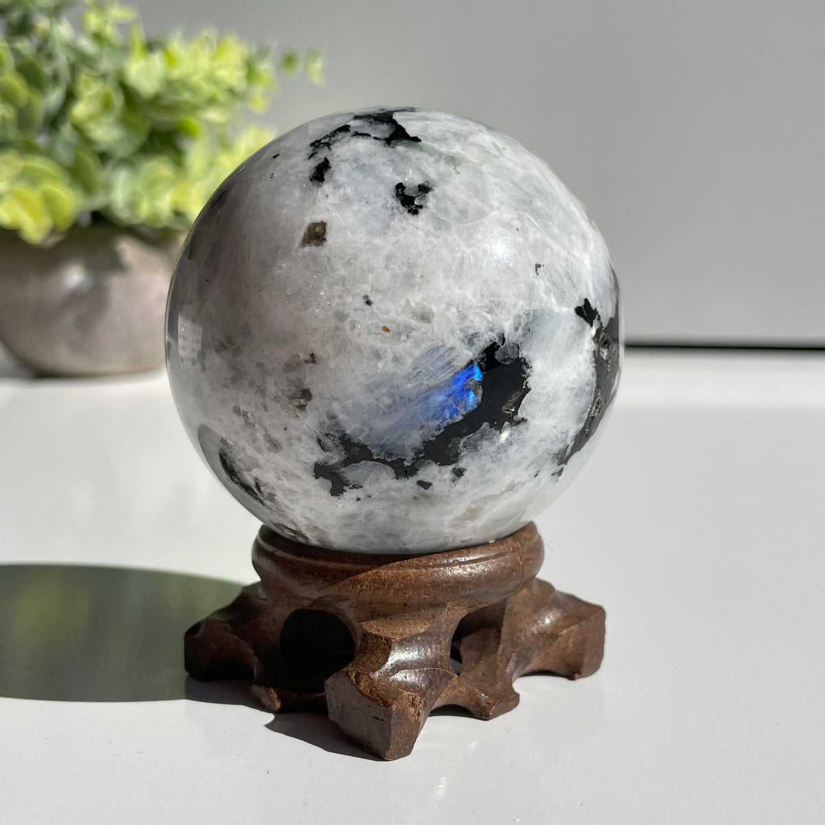 Moonstone Sphere 6.4cm