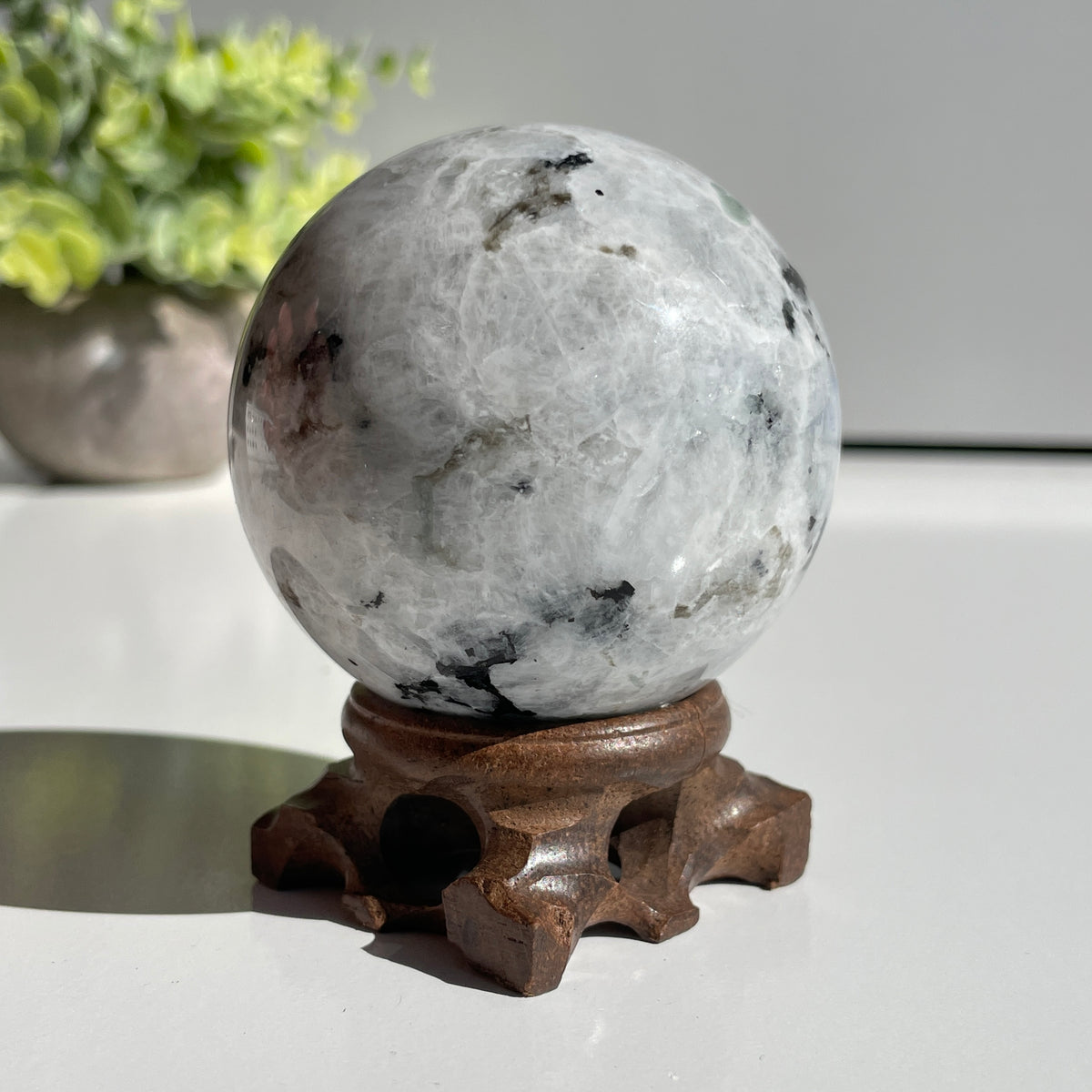 Moonstone Sphere 6.4cm