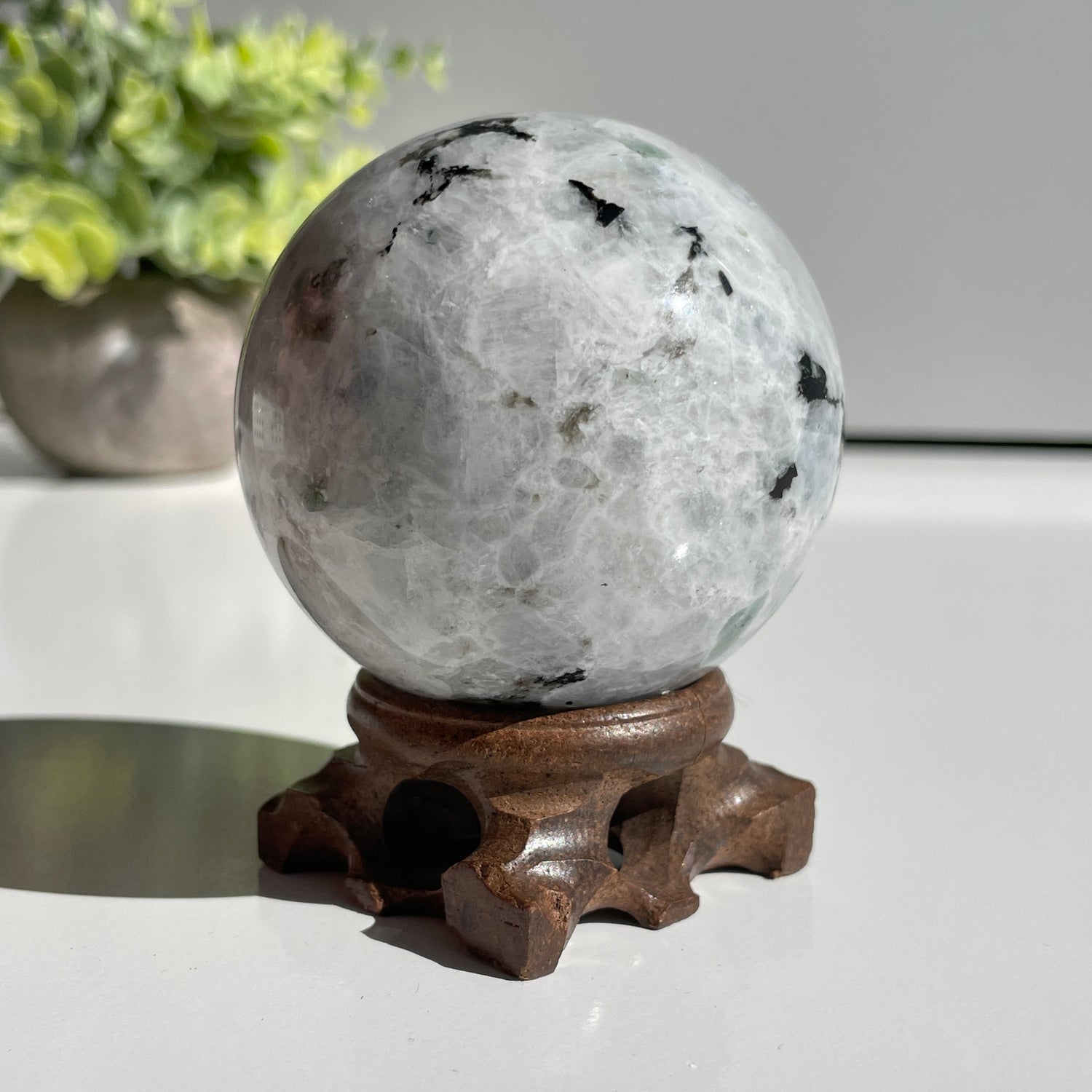 Moonstone Sphere 6.4cm