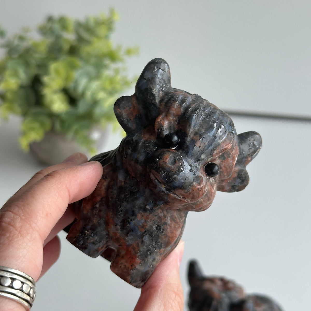 Feldspar Highland Cow 8cm