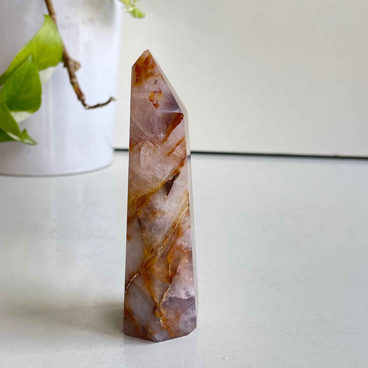 Rose Quartz Golden Healer Generator 10.8cm