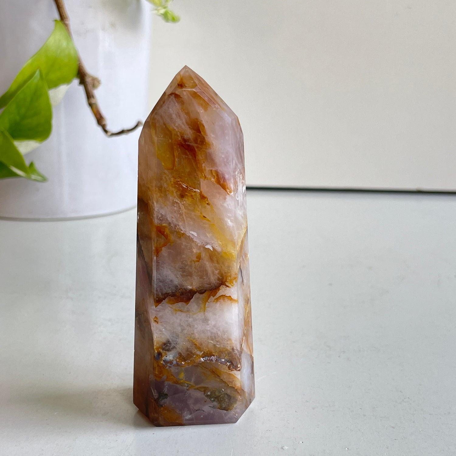 Rose Quartz Golden Healer Generator 10.8cm