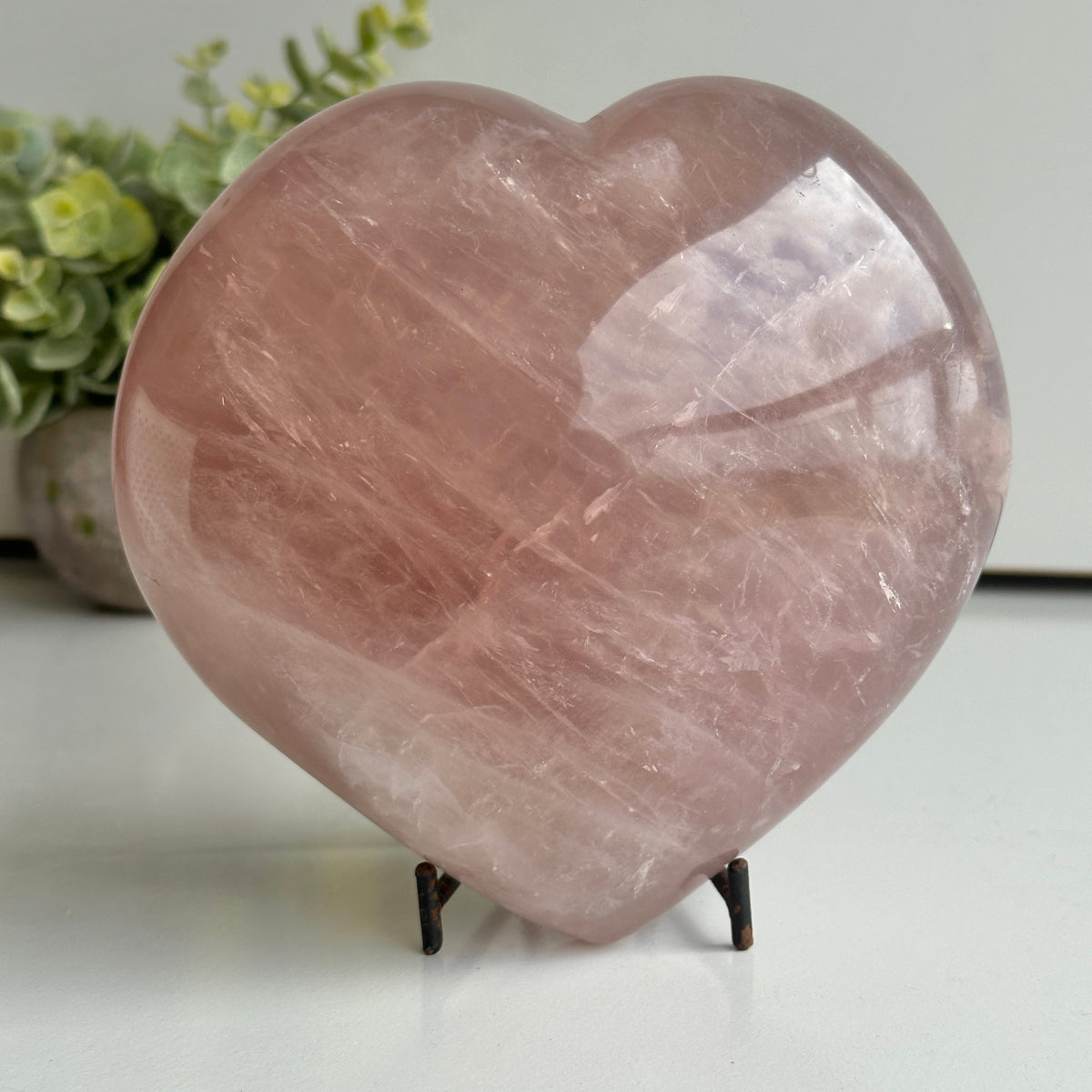 Rose Quartz Heart 14.5cm