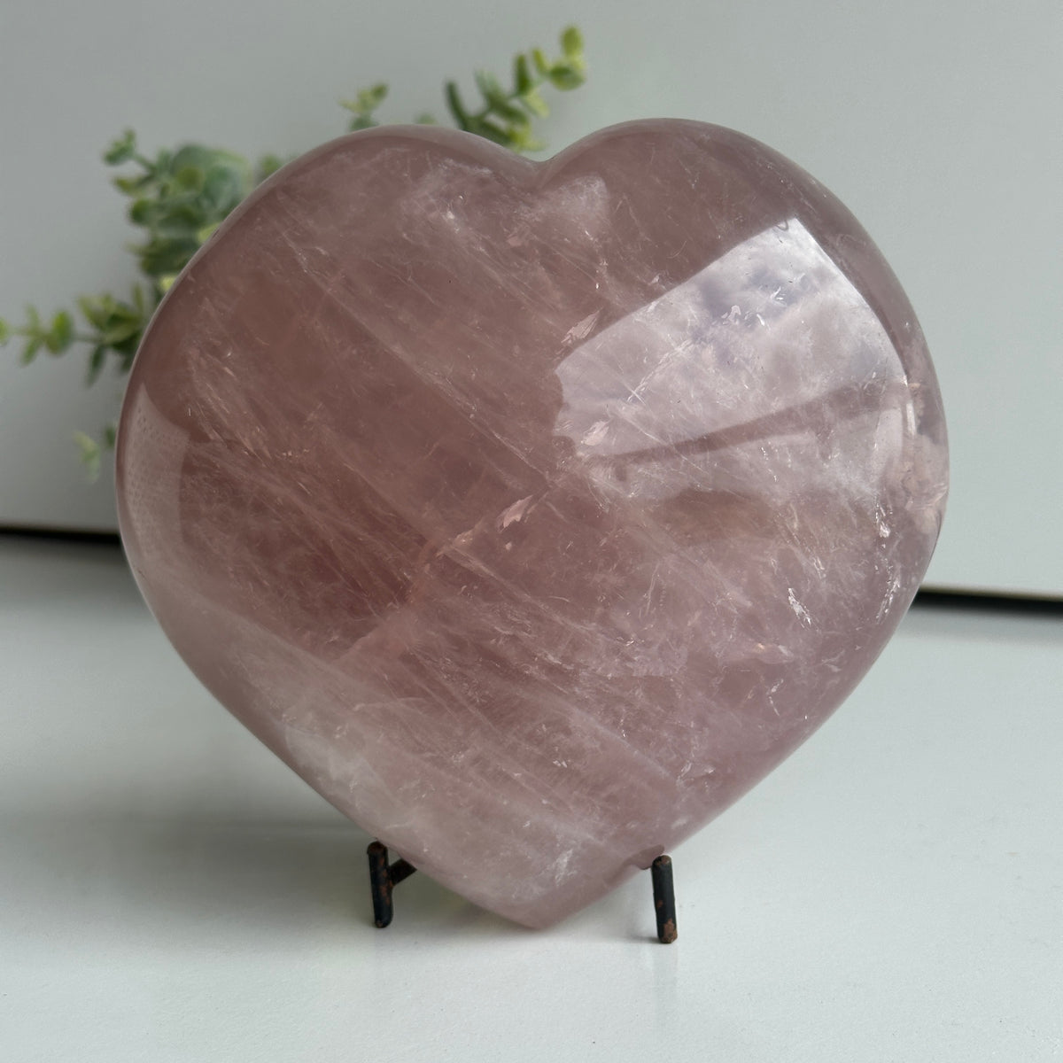 Rose Quartz Heart 14.5cm