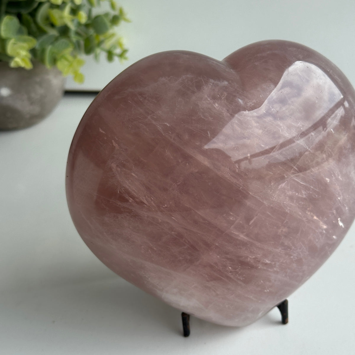 Rose Quartz Heart 14.5cm