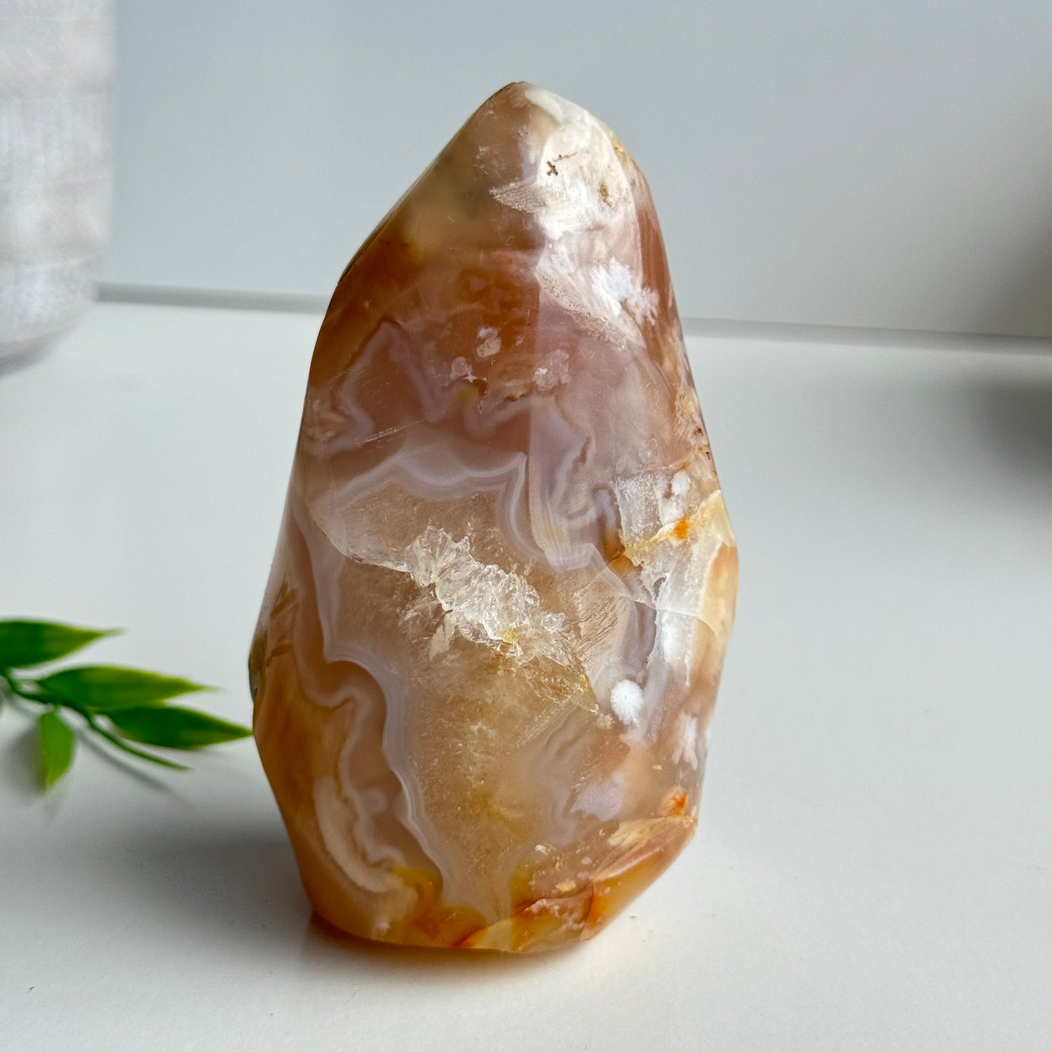 Flower Agate Flame 9.8cm 01