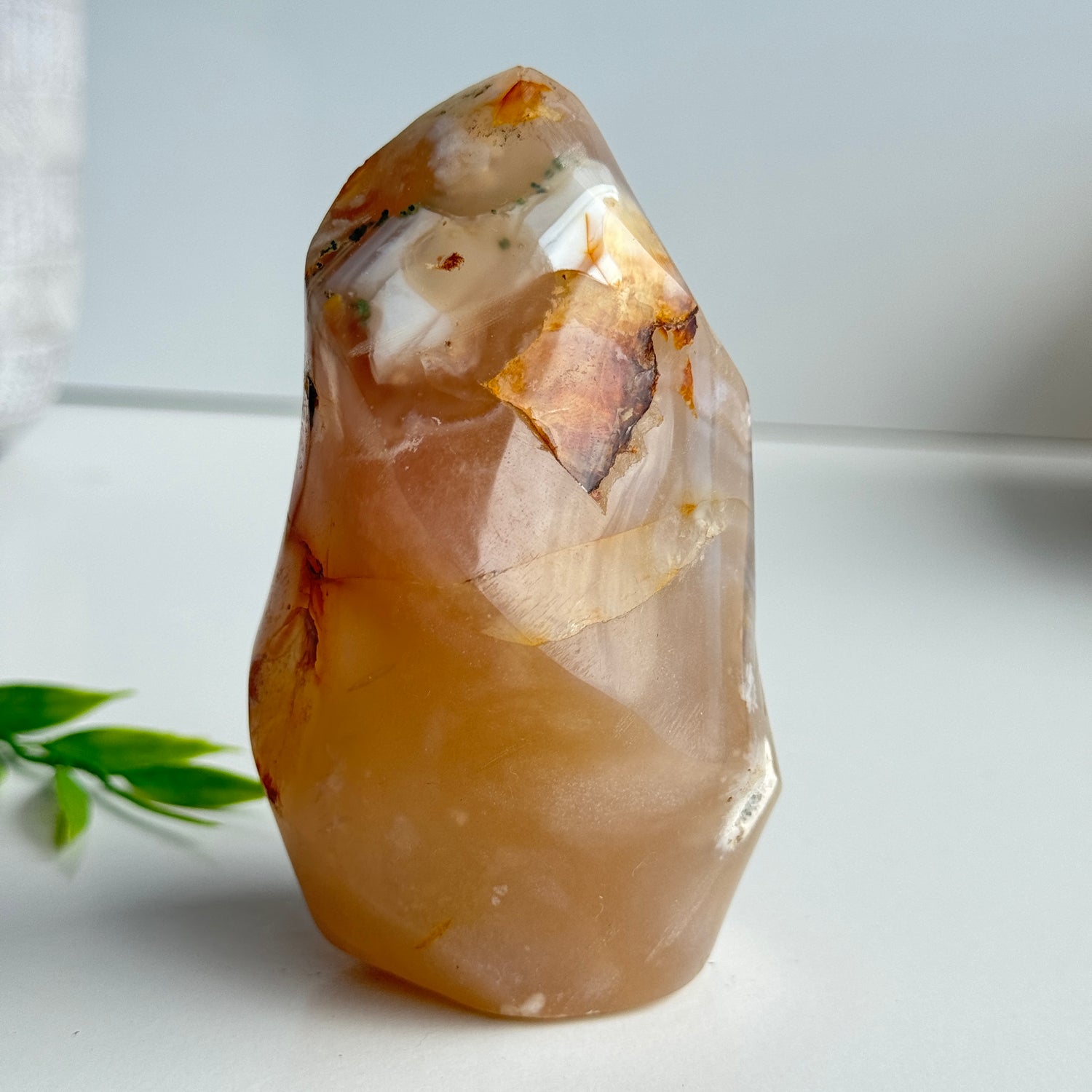 Flower Agate Flame 9.8cm 01