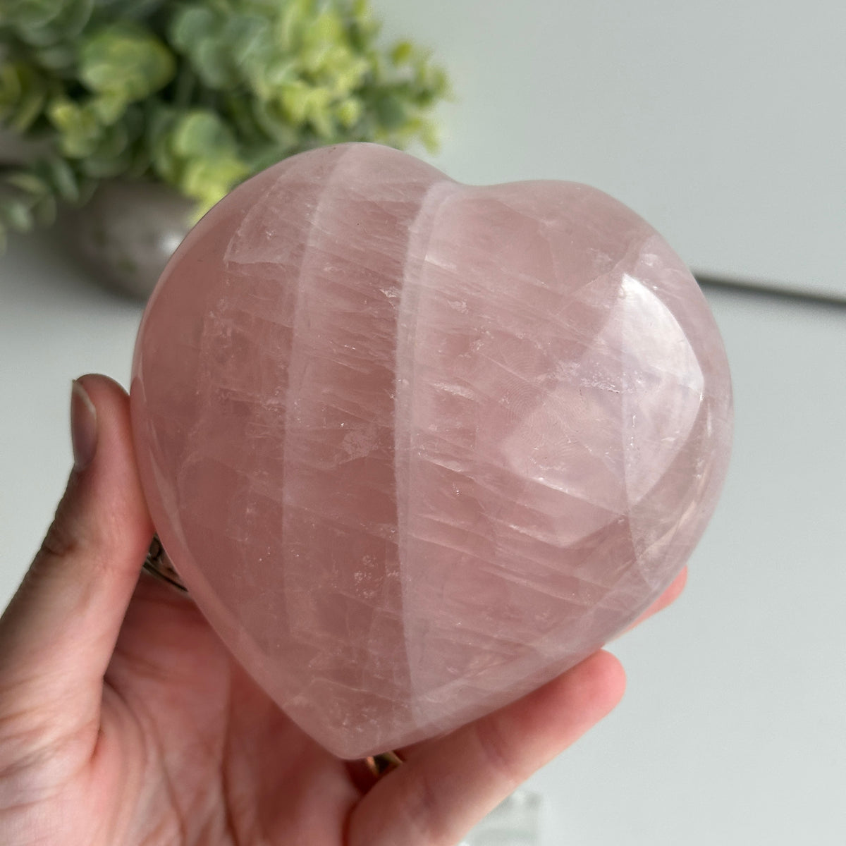 Rose Quartz Heart 9.7cm