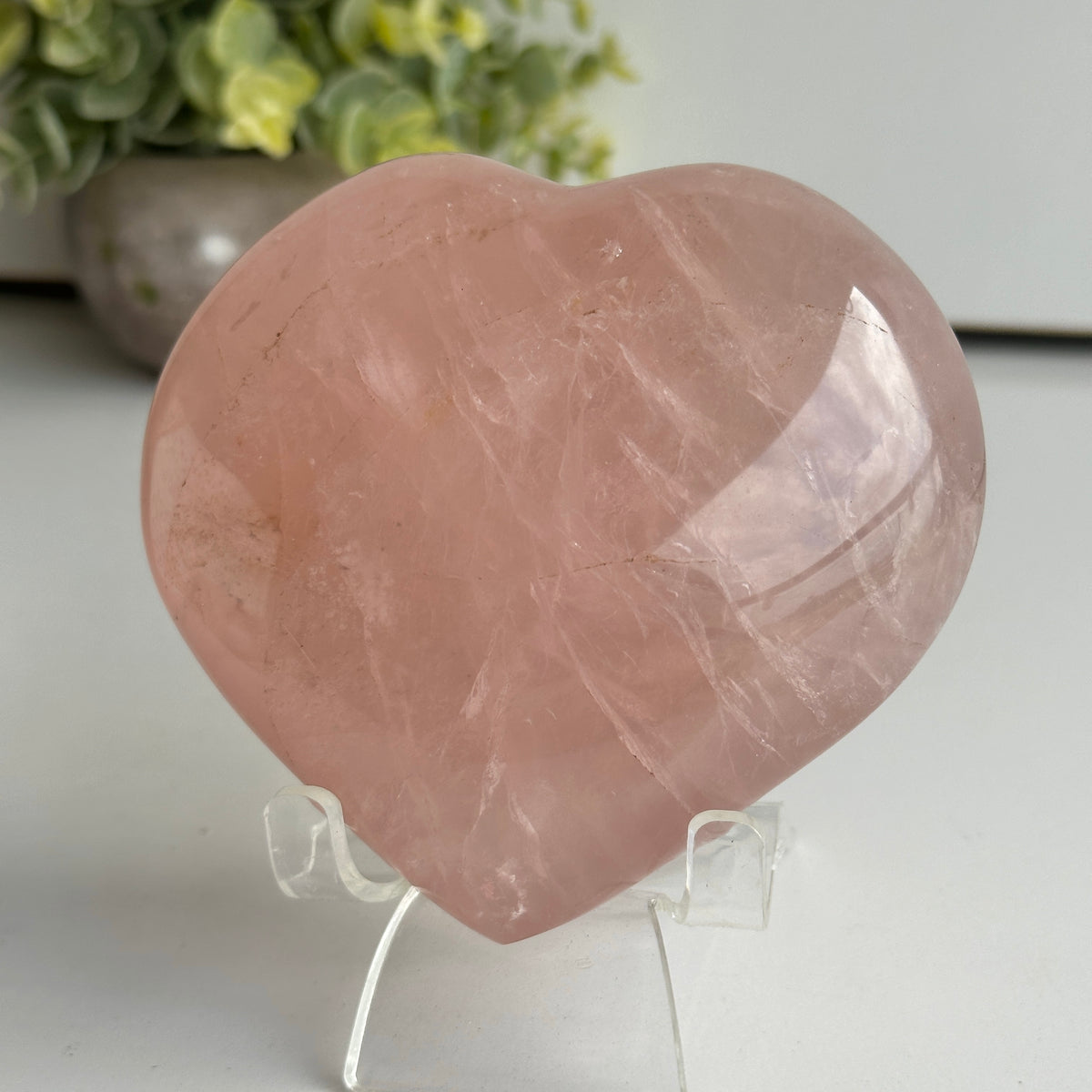 Rose Quartz Heart 10.5cm