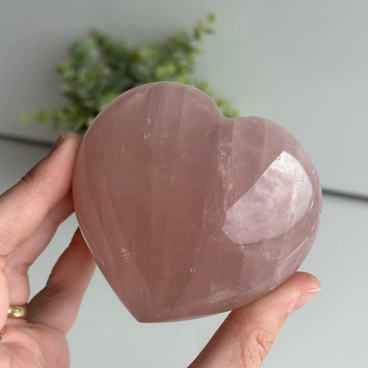 Rose Quartz Heart 8.1cm