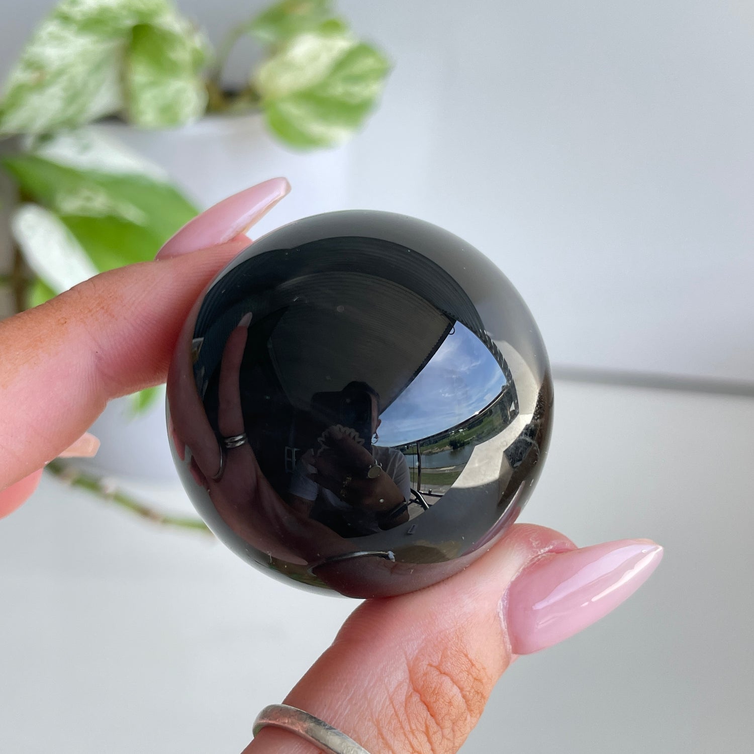 Rainbow Obsidian Sphere 4.2cm