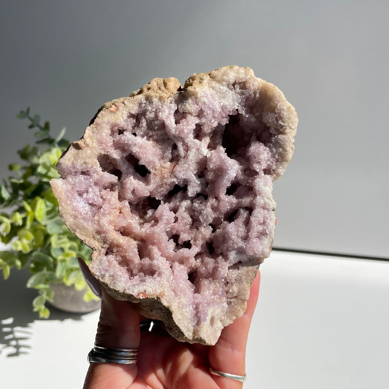 Pink Amethyst Geode 350g