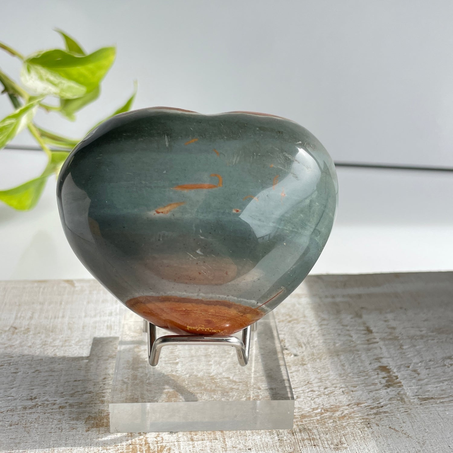 Polychrome Jasper Heart 7.6cm