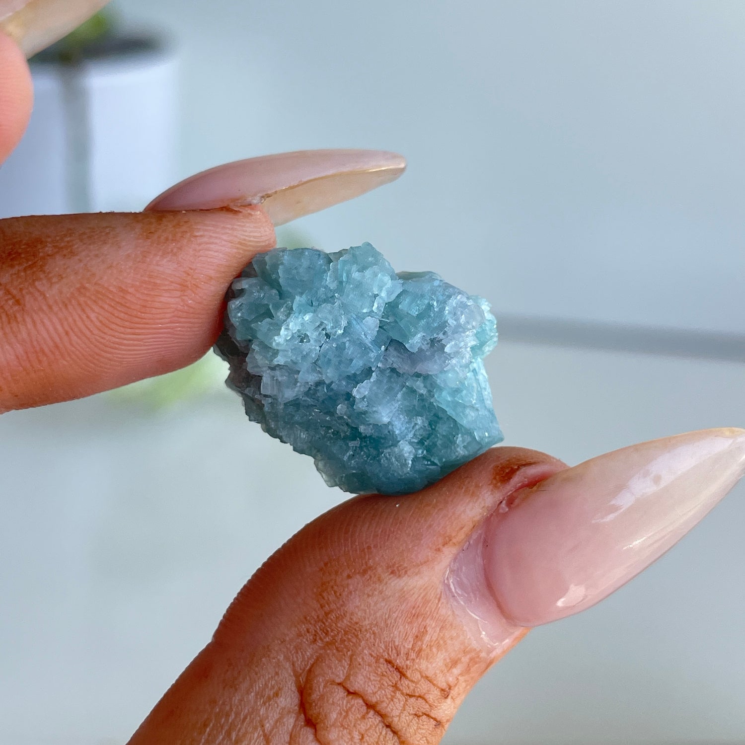 Blue Tourmaline Cluster 4.74g