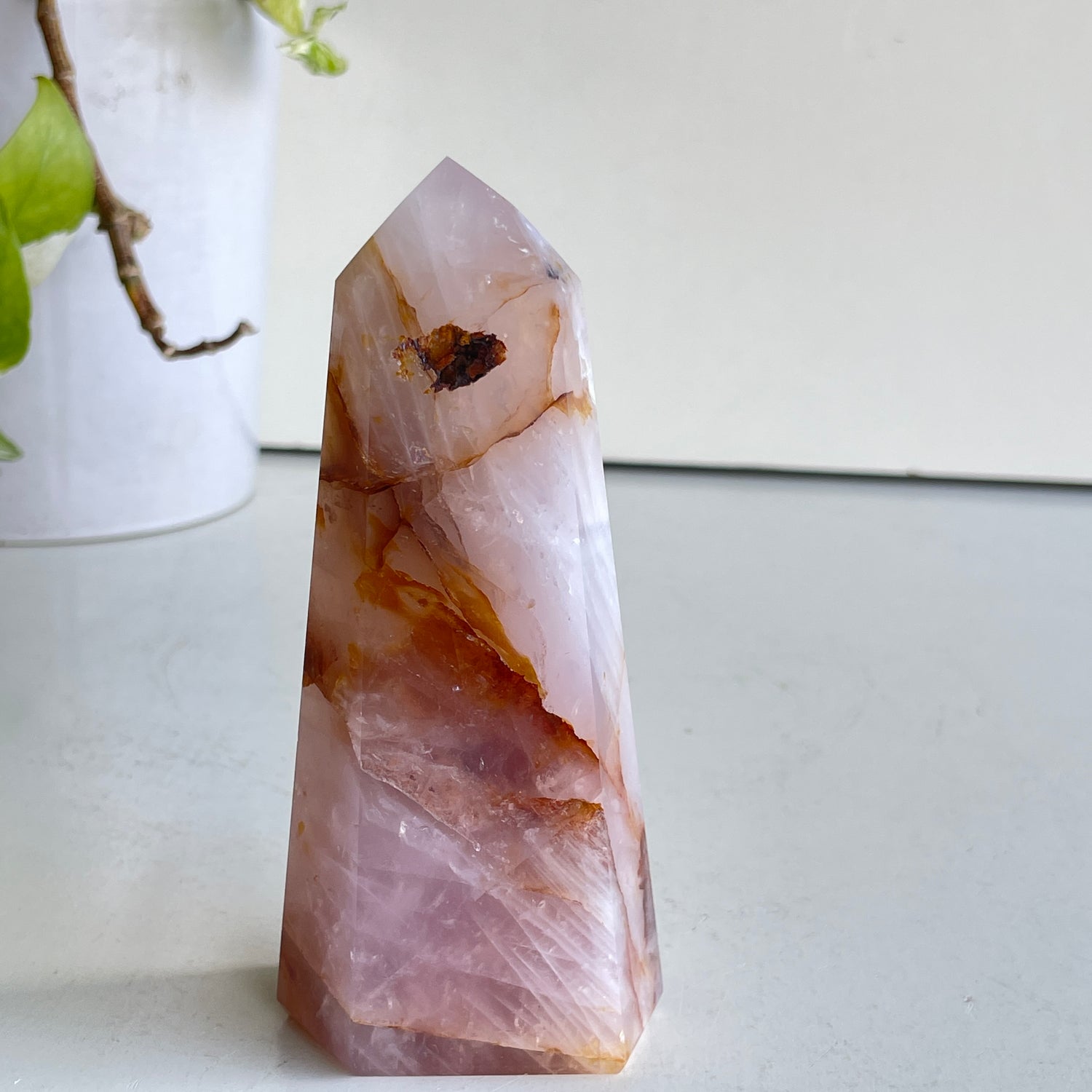 Rose Quartz Golden Healer Generator 12.2cm