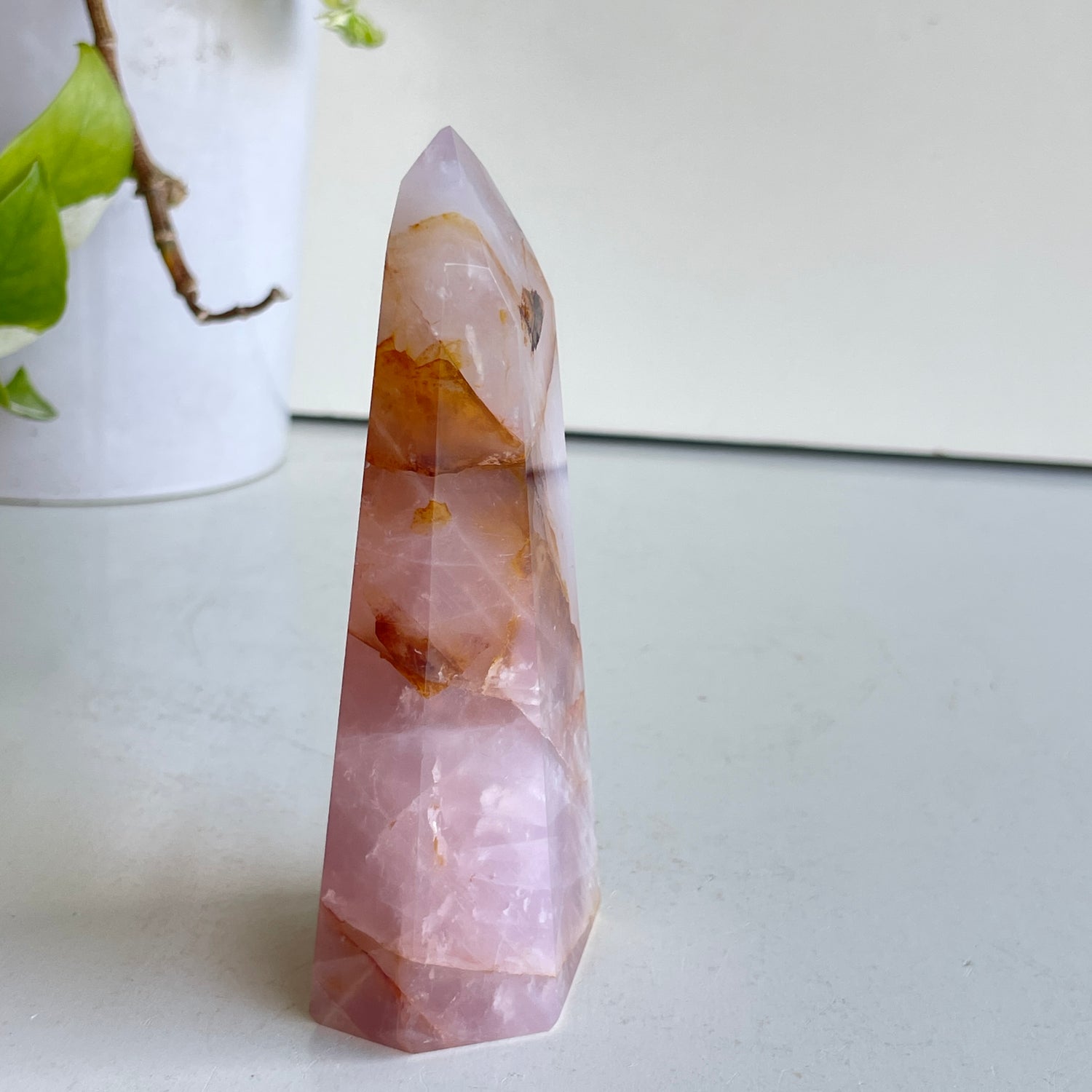 Rose Quartz Golden Healer Generator 12.2cm