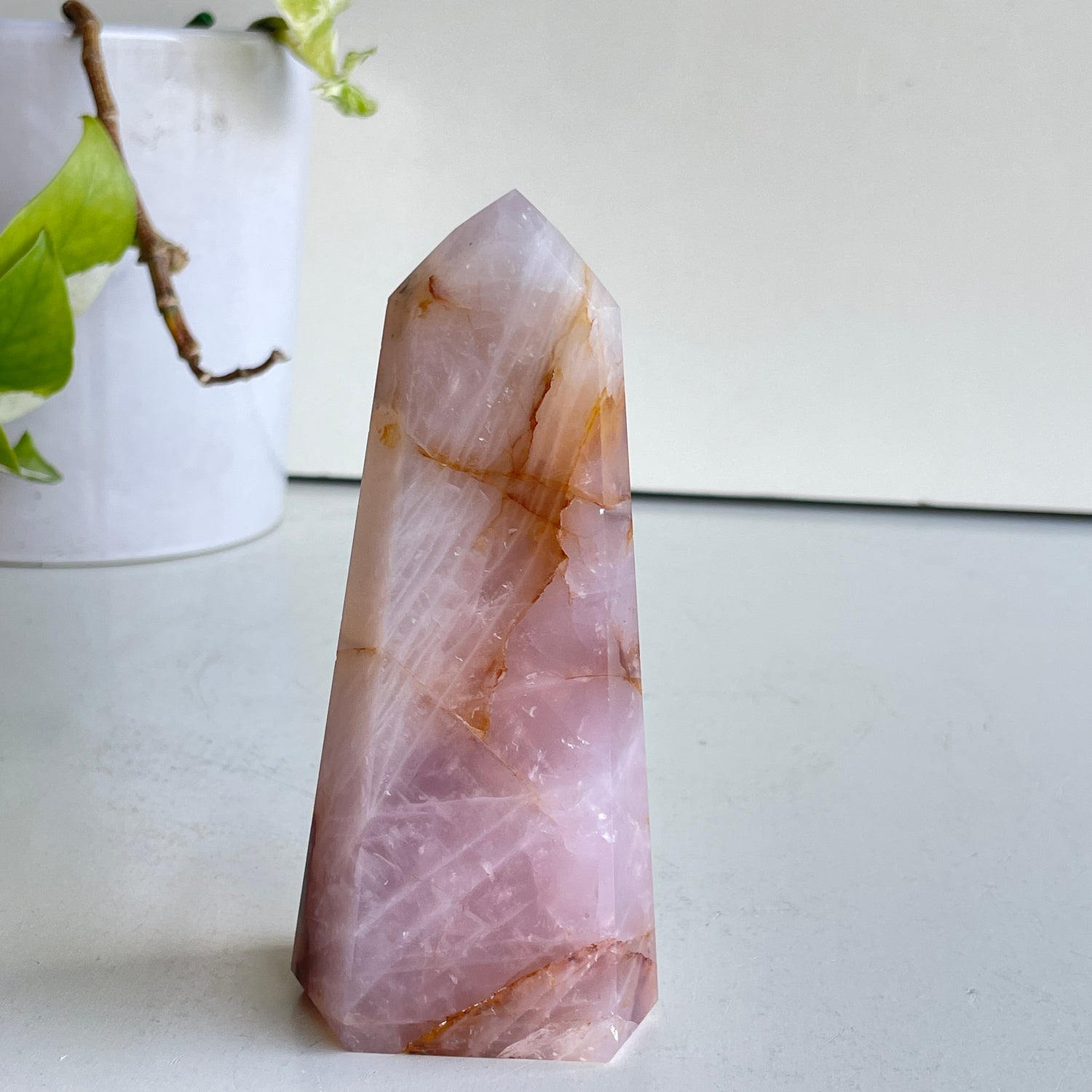 Rose Quartz Golden Healer Generator 12.2cm