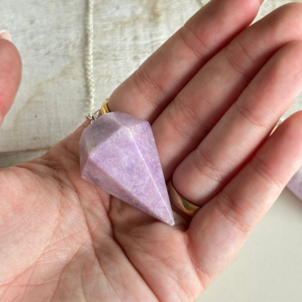 Lepidolite Pendulum