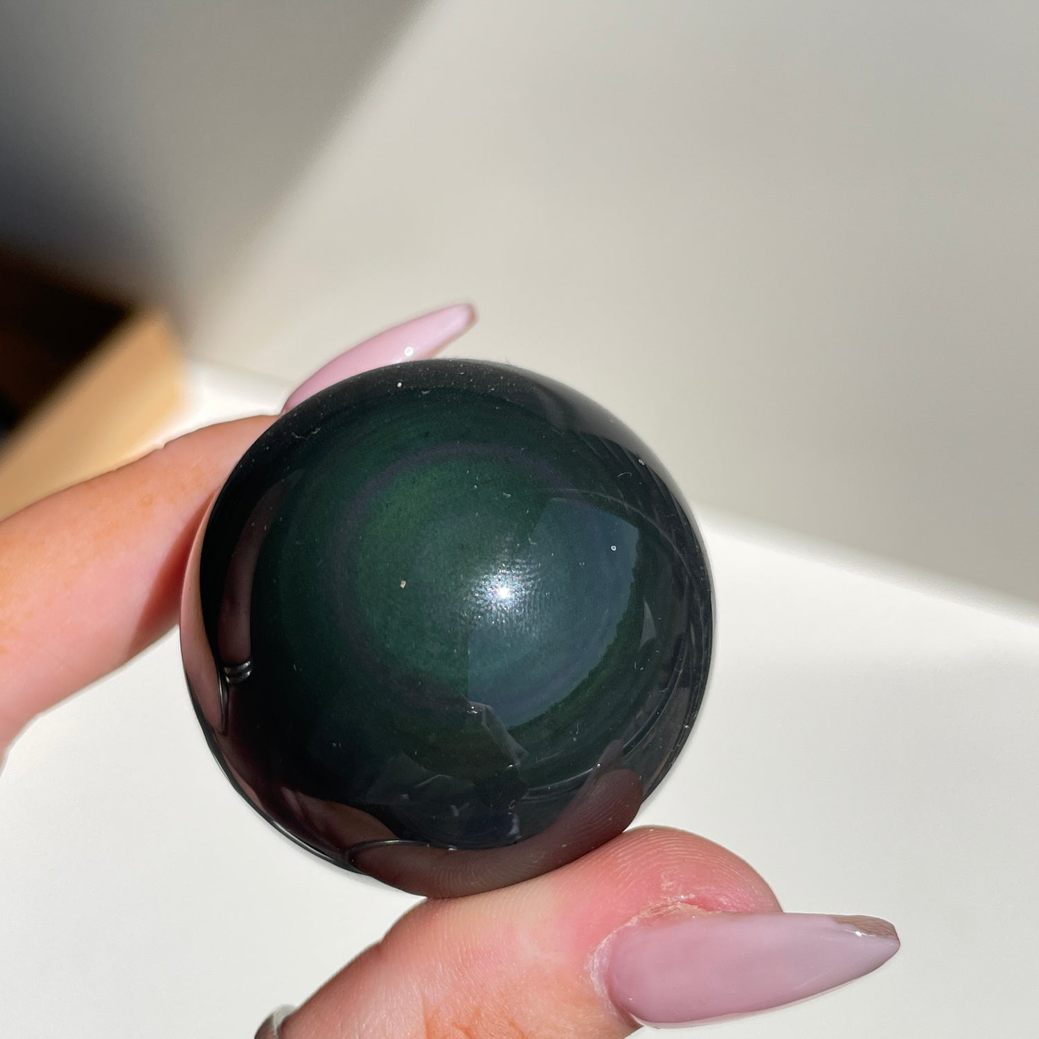 Rainbow Obsidian Sphere 4.1cm