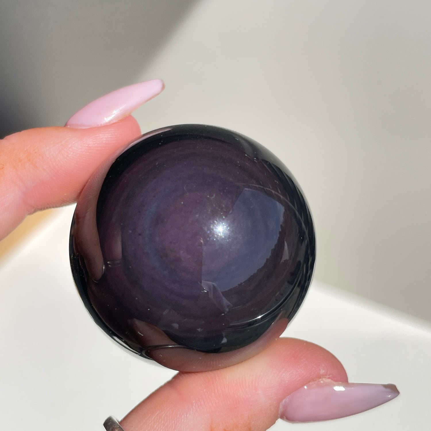 Rainbow Obsidian Sphere 4.1cm