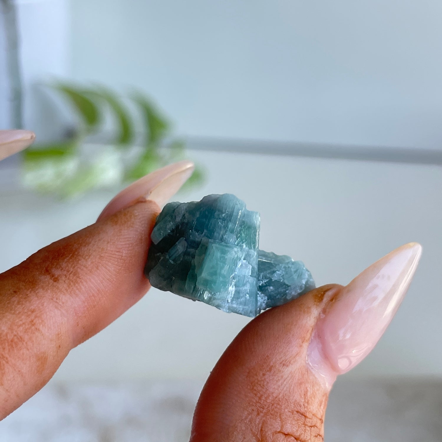 Blue Tourmaline Cluster 5.68g