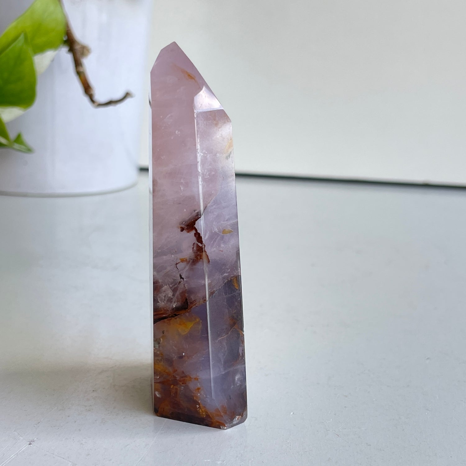 Rose Quartz Golden Healer Generator 9.6cm