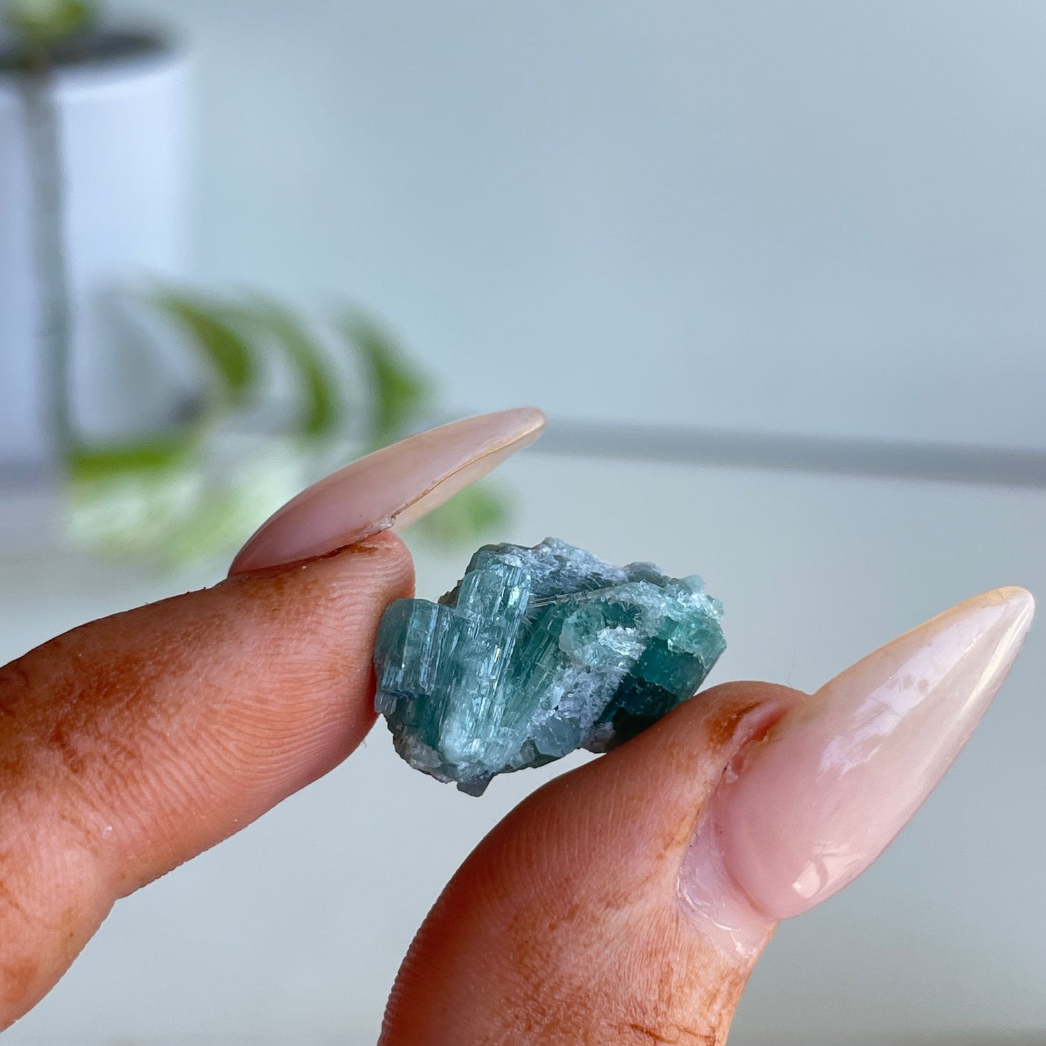 Blue Tourmaline Cluster 2.54g