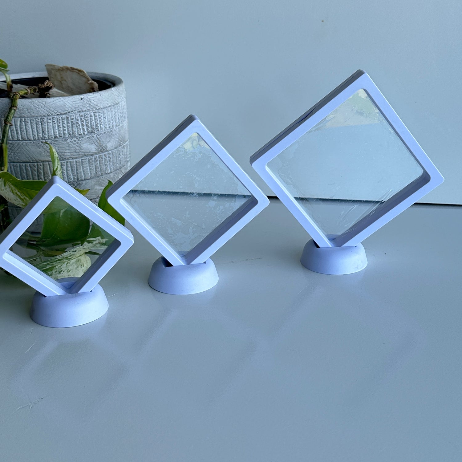 White Display Frame
