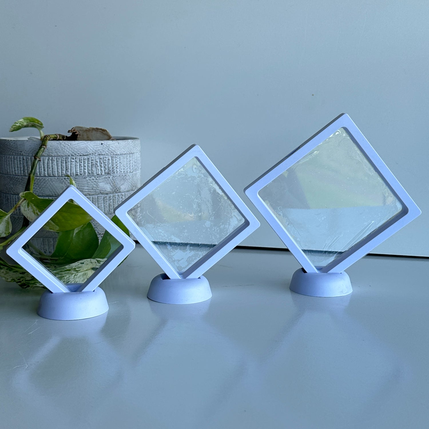 White Display Frame