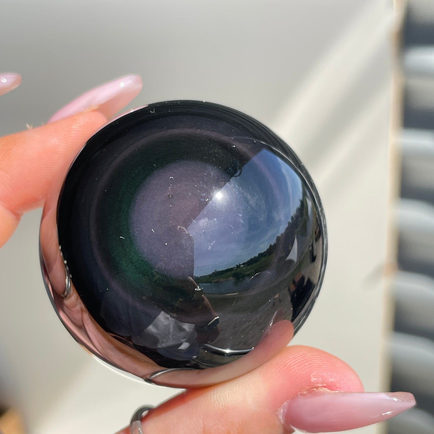 Rainbow Obsidian Sphere 4.9cm