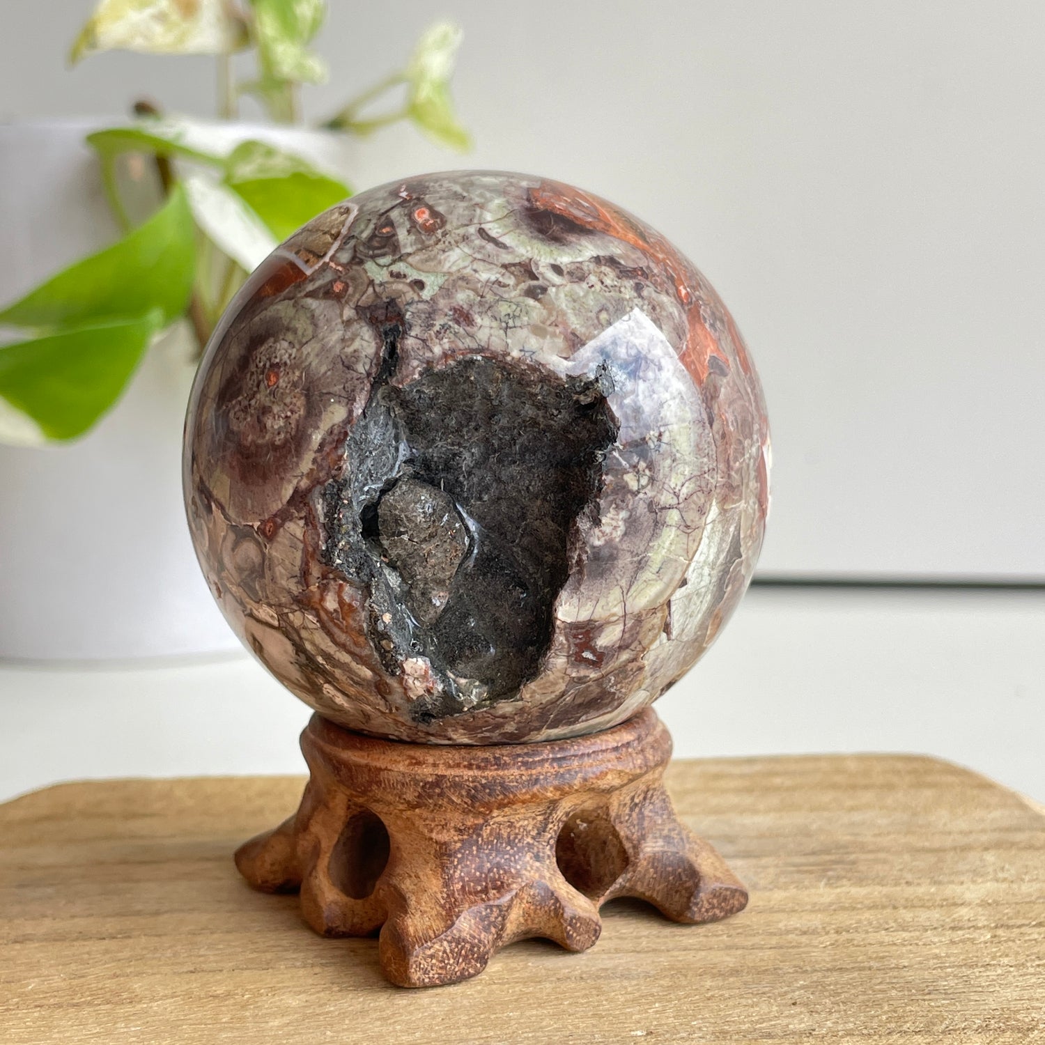Money Agate Sphere 6.6cm