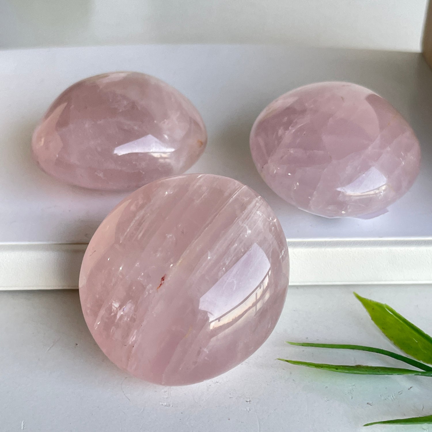 Rose Quartz Palmstone Small