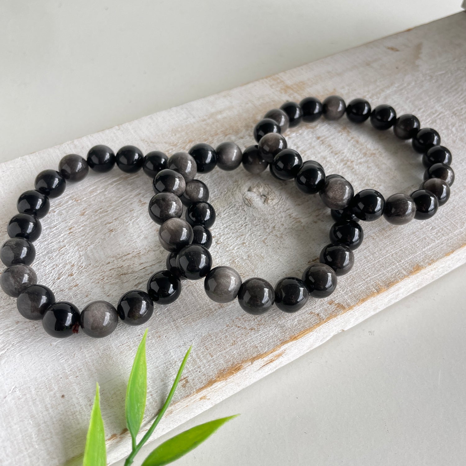 Silversheen Obsidian Bracelet
