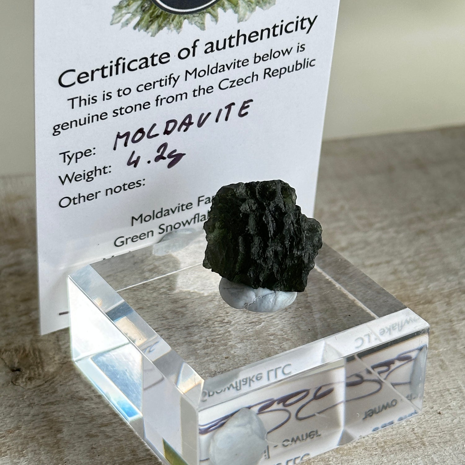 Moldavite Pc 4.26g