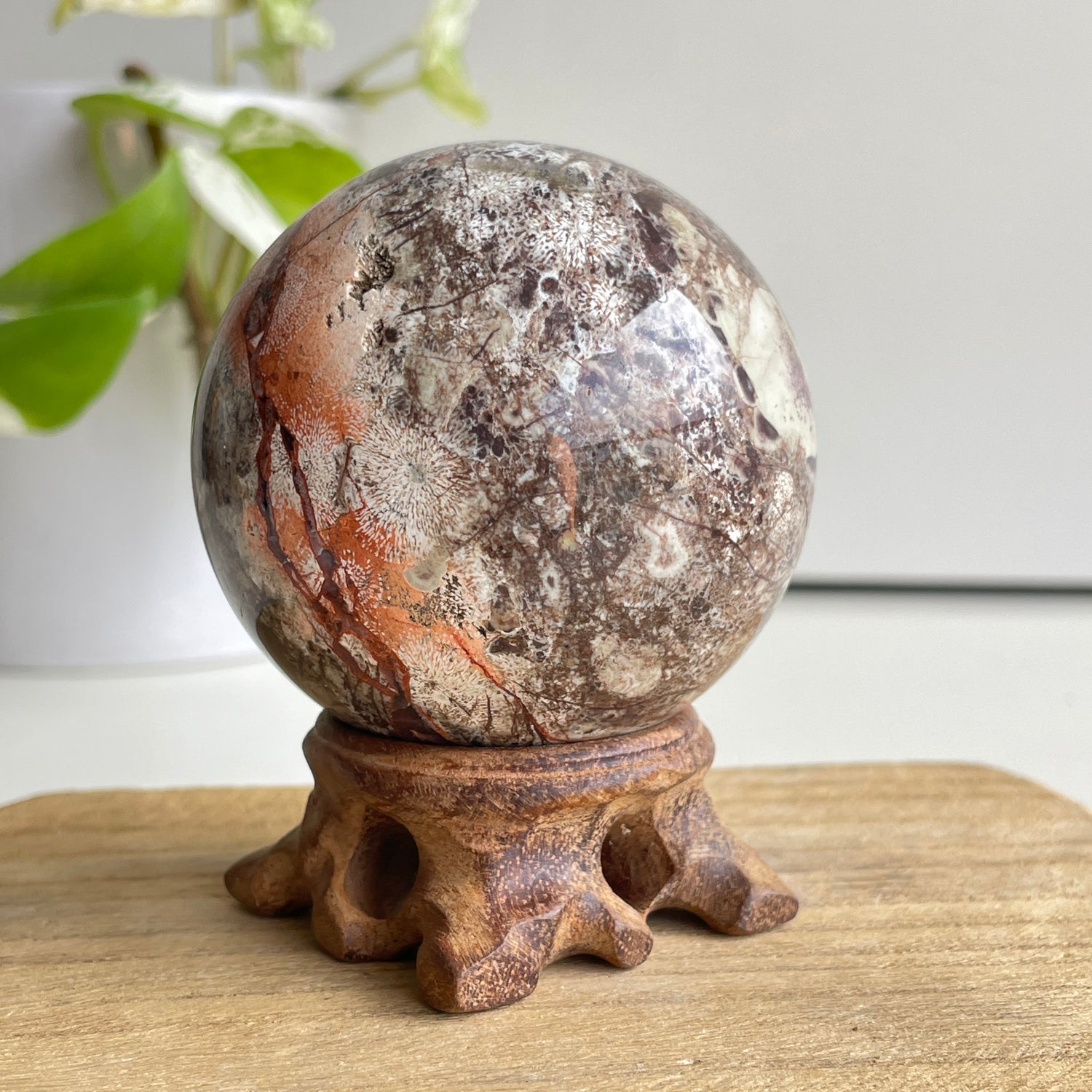 Money Agate Sphere 6.4cm