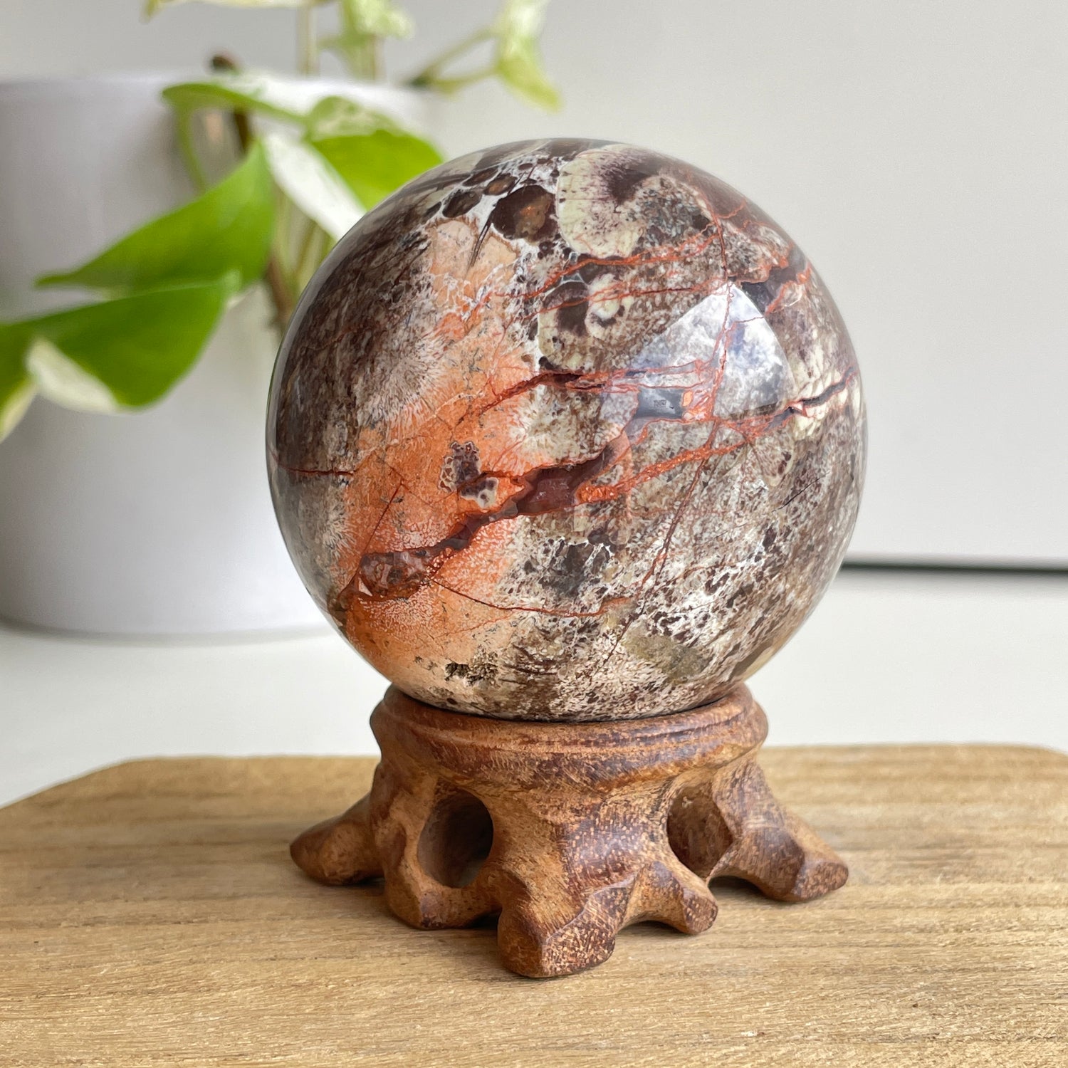 Money Agate Sphere 6.4cm