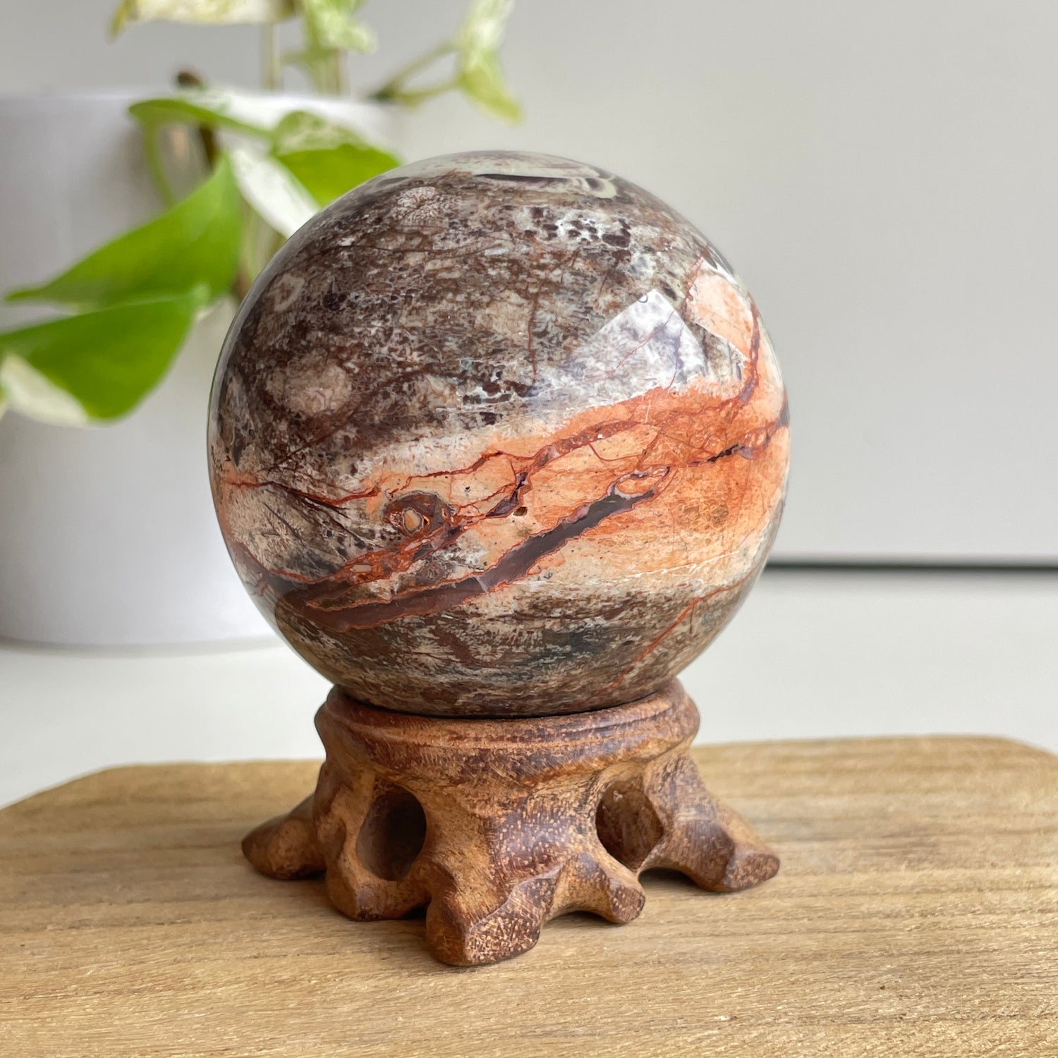 Money Agate Sphere 6.4cm