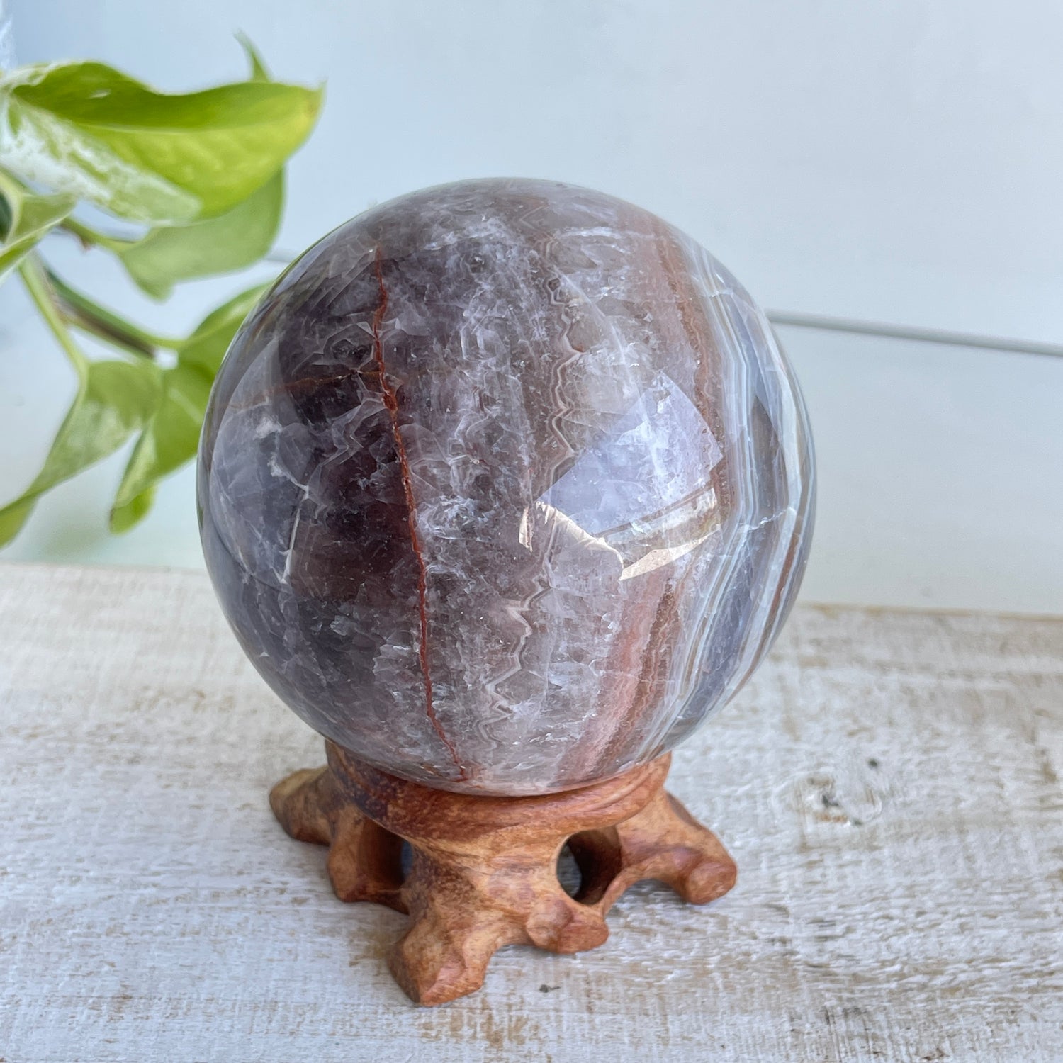 Amethyst Agate Sphere 7.3cm