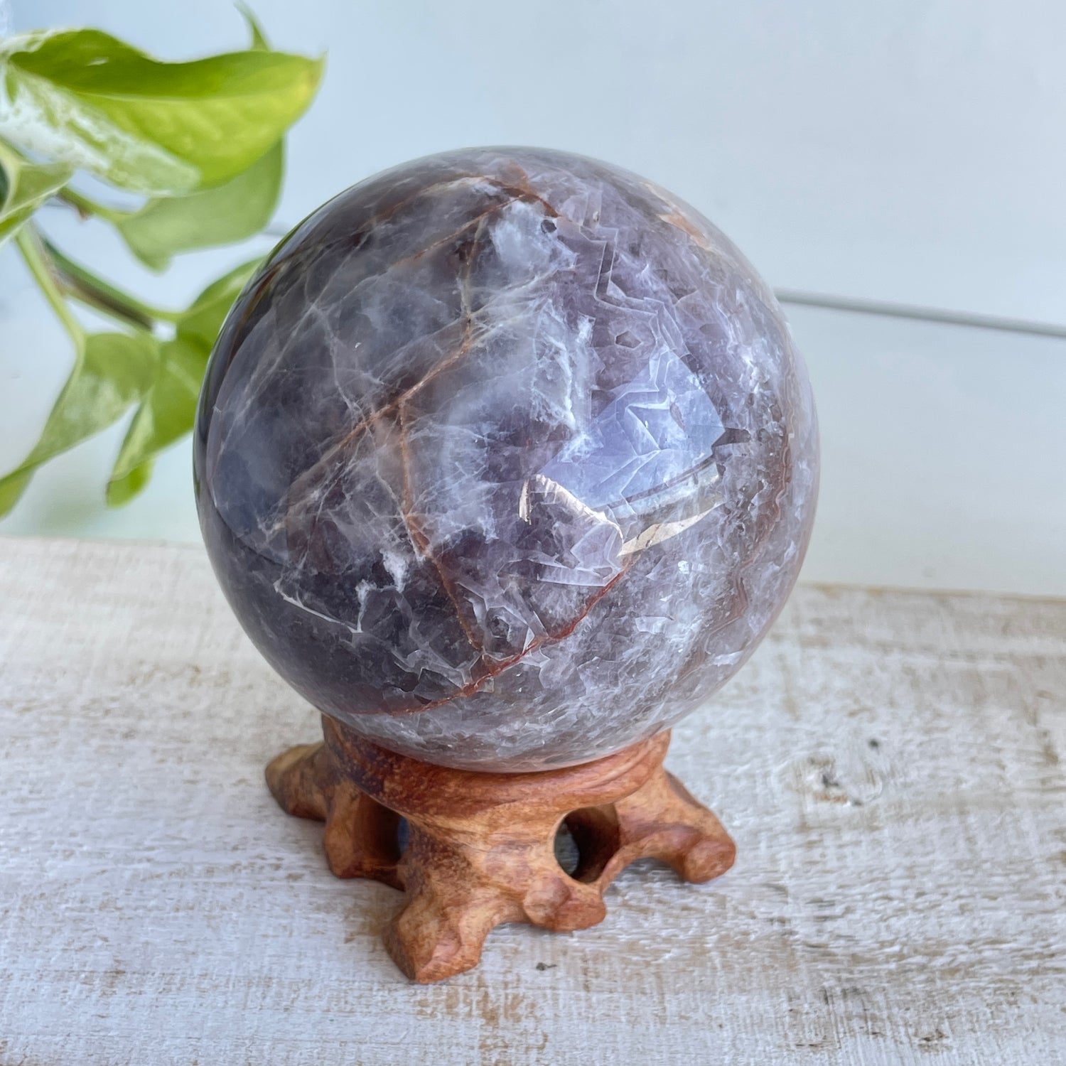 Amethyst Agate Sphere 7.3cm