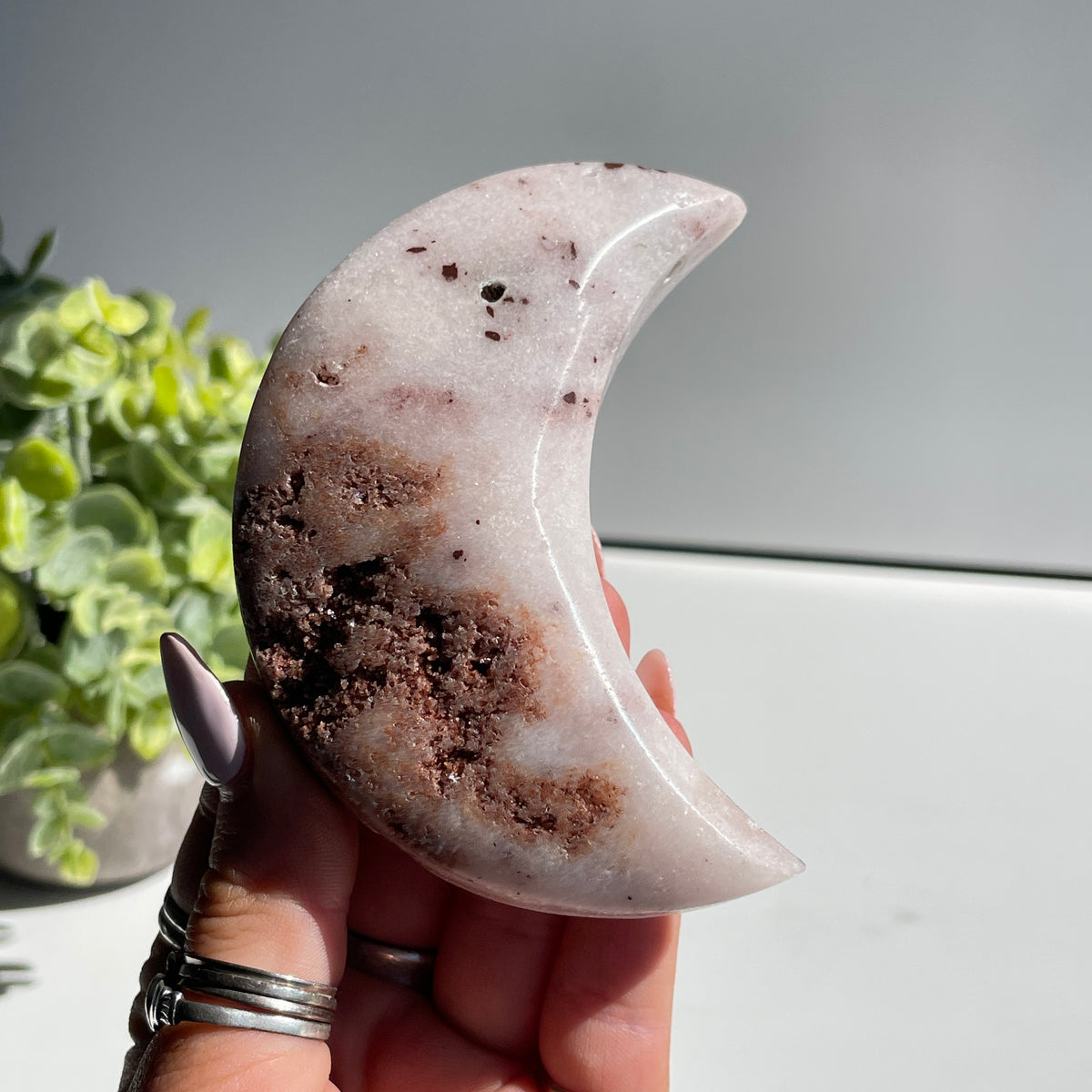 Pink Amethyst Moon 172g