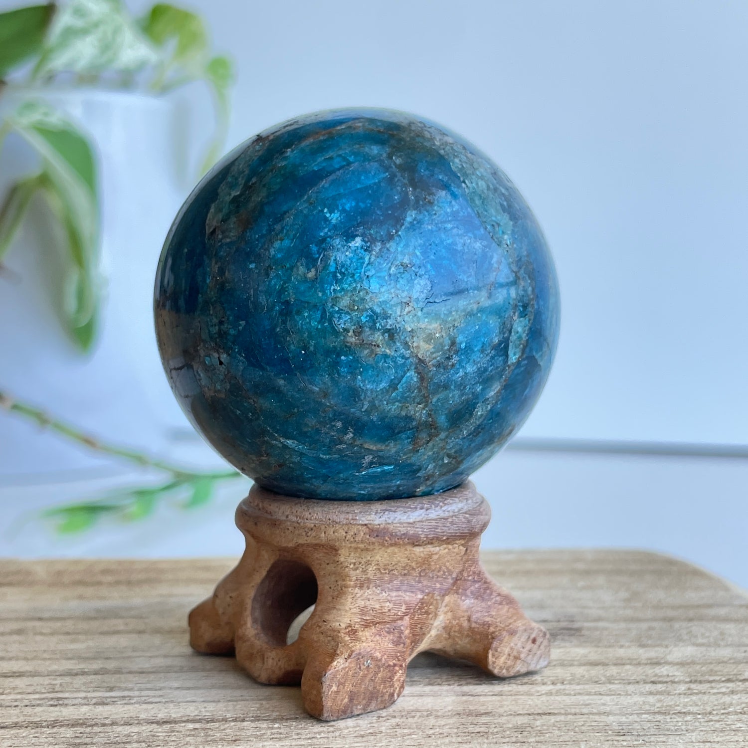 Blue Apatite Sphere 5.4cm