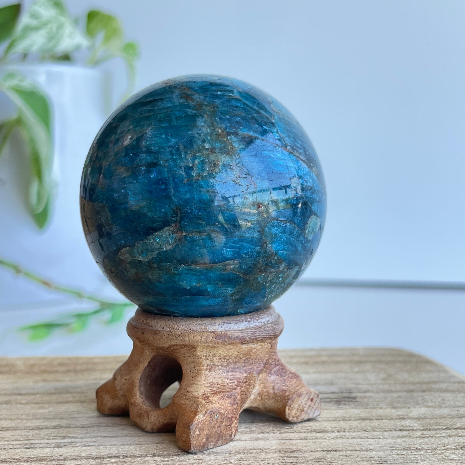 Blue Apatite Sphere 5.4cm