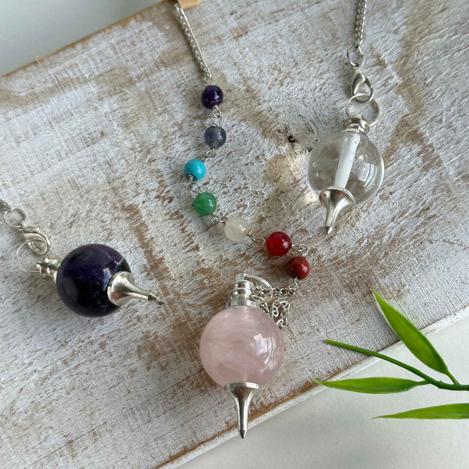 Crystal Ball Pendulum Chakra Chain